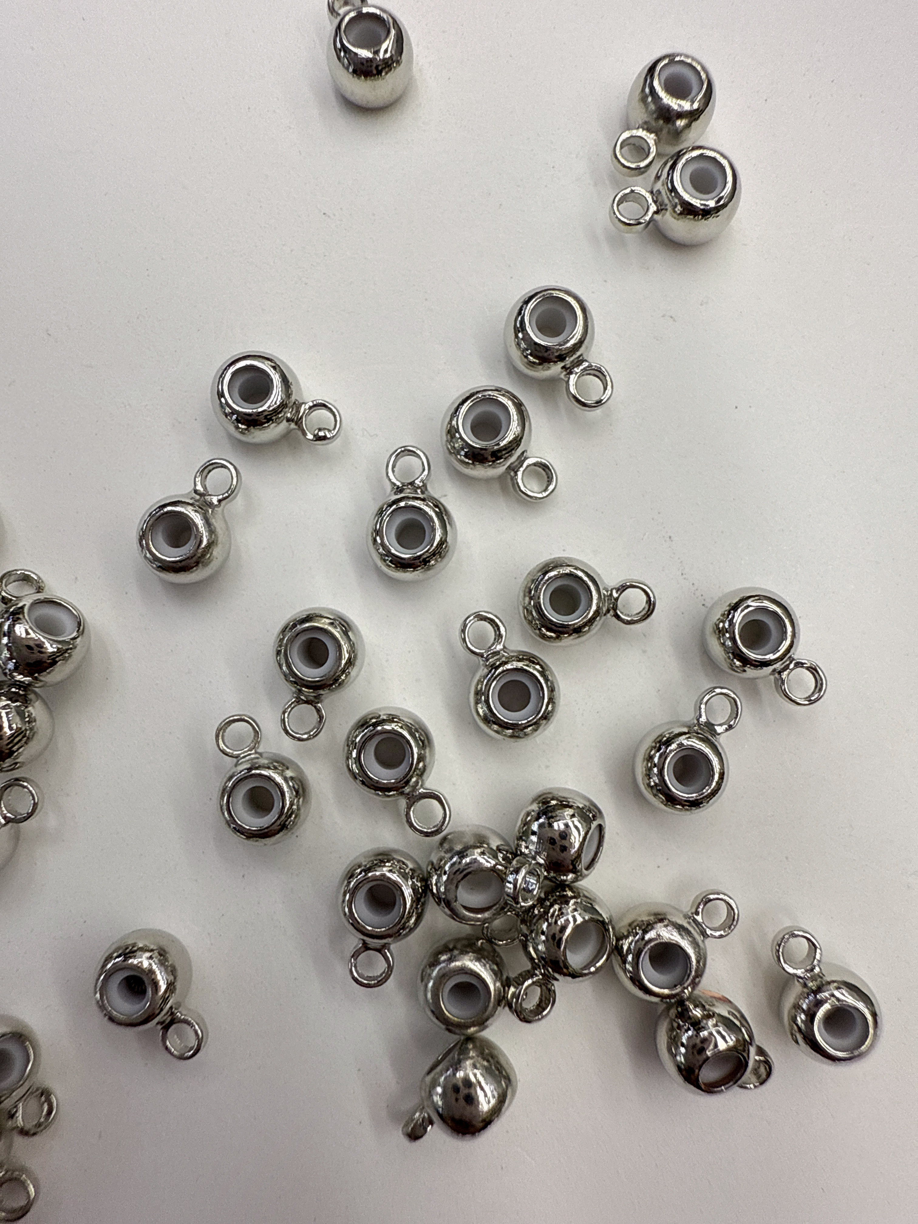 Silicone rubber ring adjustment bead positioning chain, DIY bracelet and necklace accessory Specification image