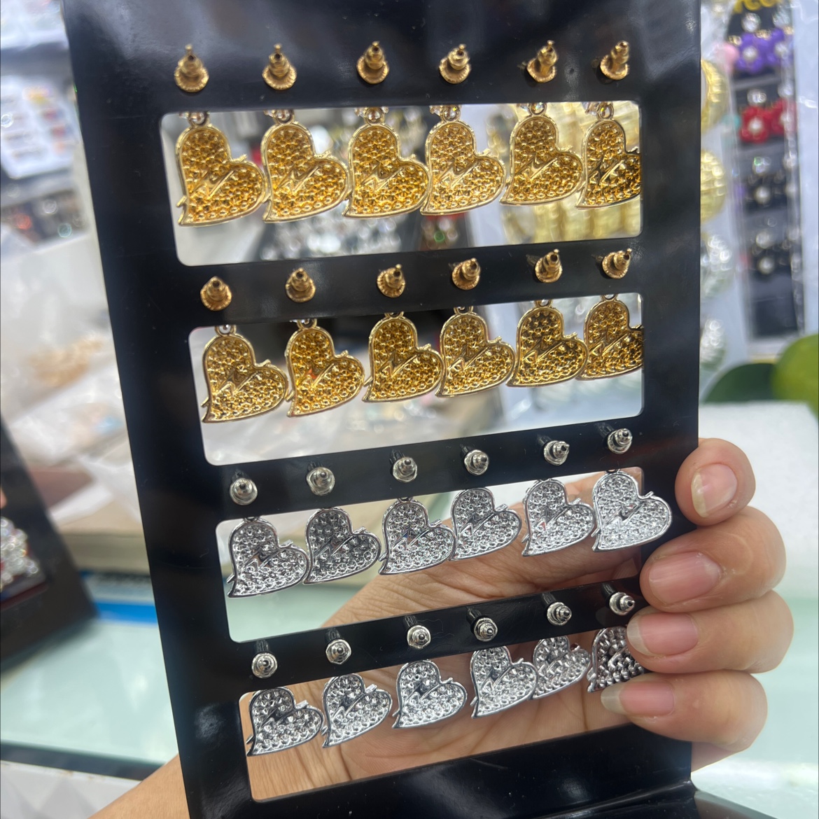 饰品耳饰耳环烧焊锆石耳环珍珠耳环产品图