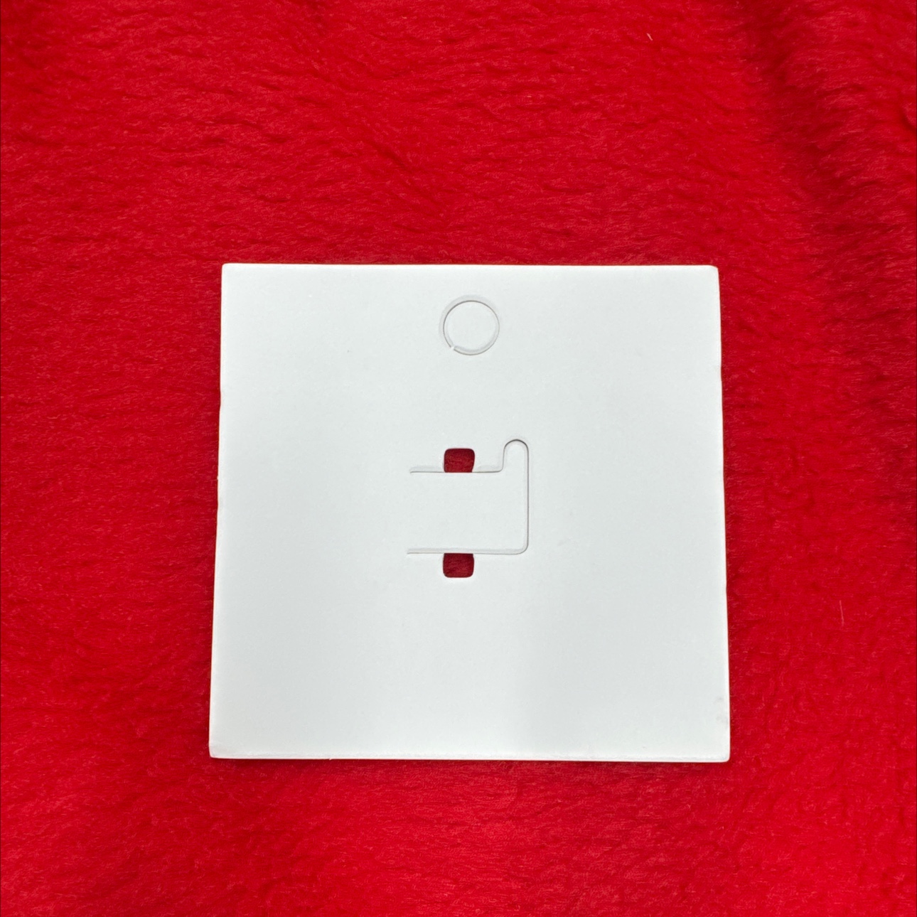 7*7表面空白白色单个戒指卡片 卡片600g 戒指卡