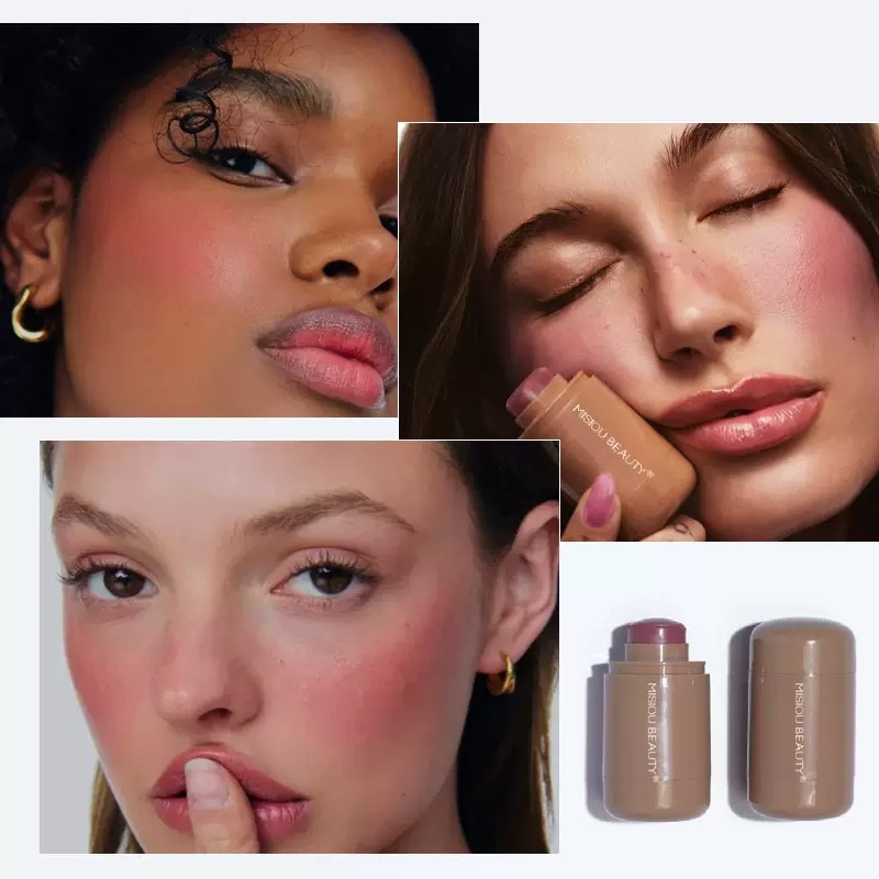 VANASPLENDOR多色哑光修容显色自然提亮持久便携唇颊两用口袋腮红棒腮红膏beauty产品图