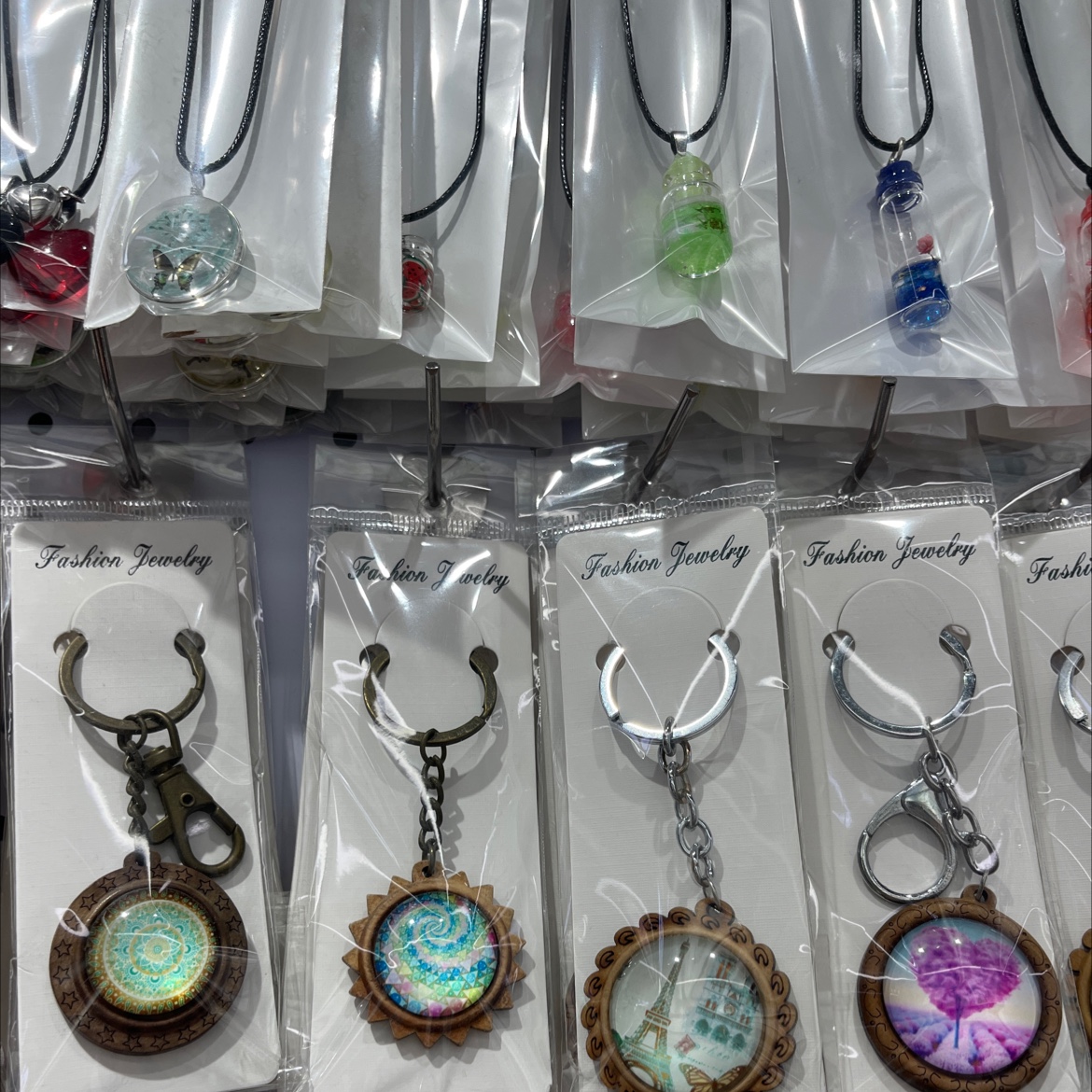 钥匙扣三件套复古风钥匙扣木质钥匙扣产品图