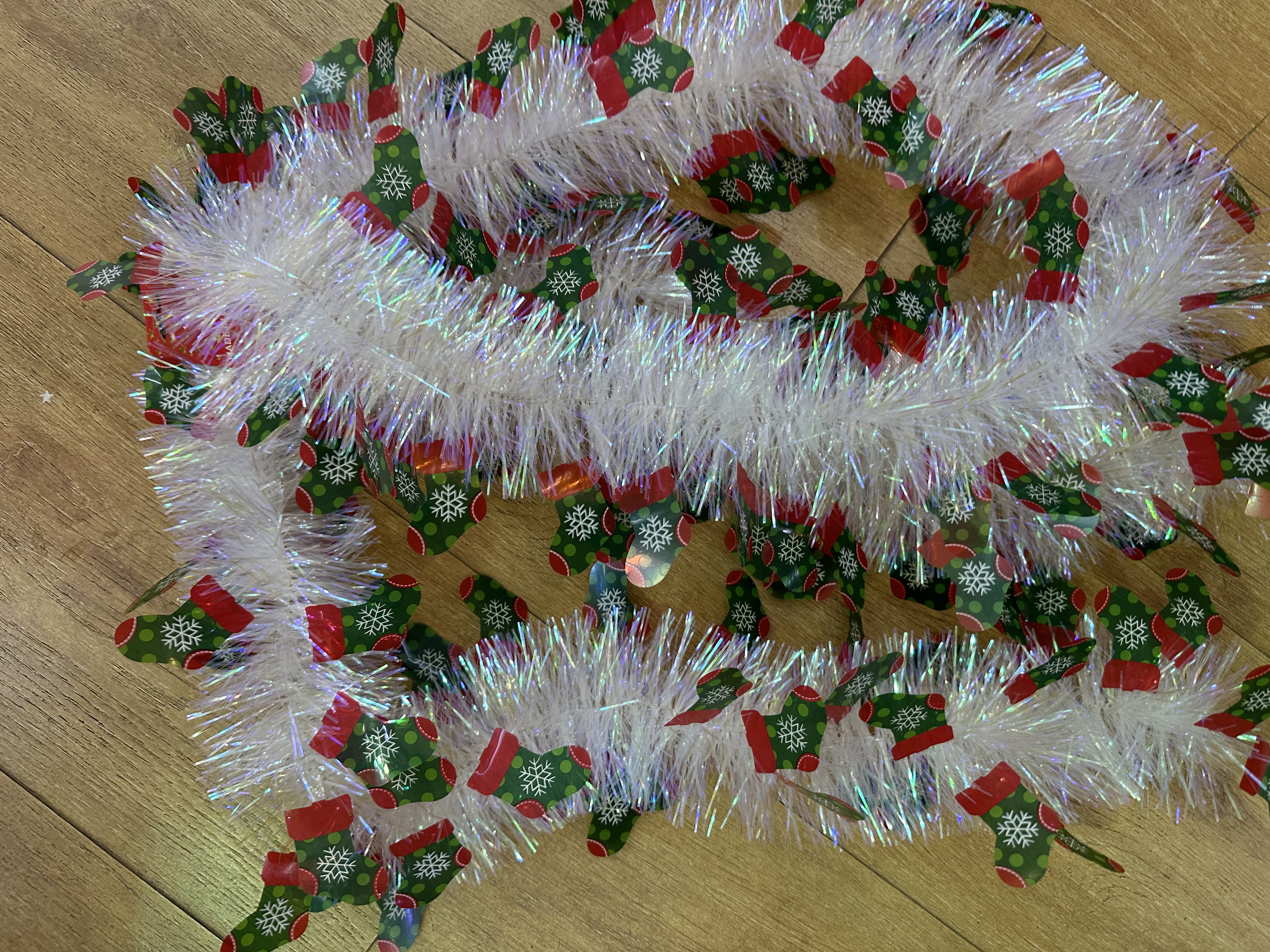 圣诞节装饰品彩条拉花挂件