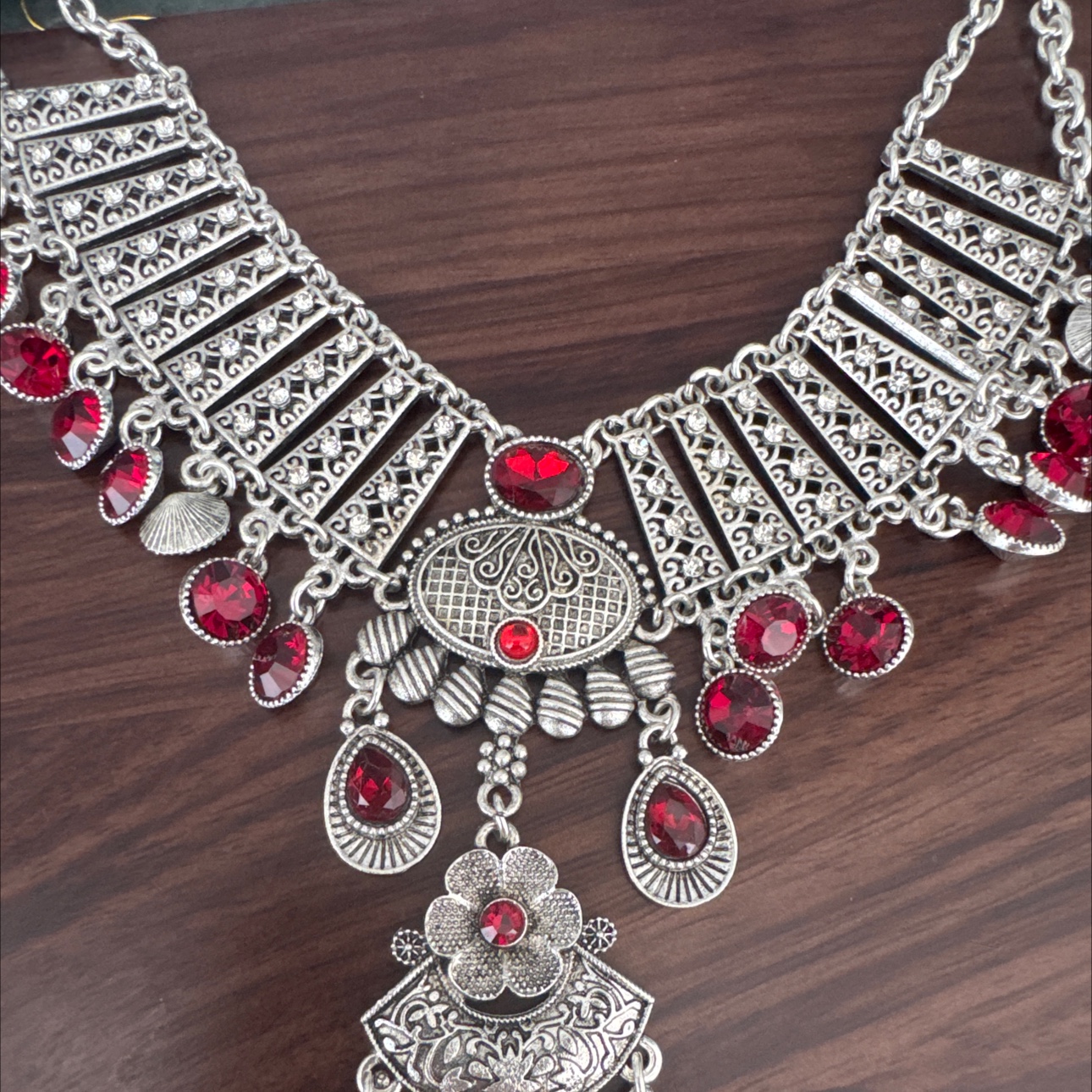 项链复古，红色详情图1