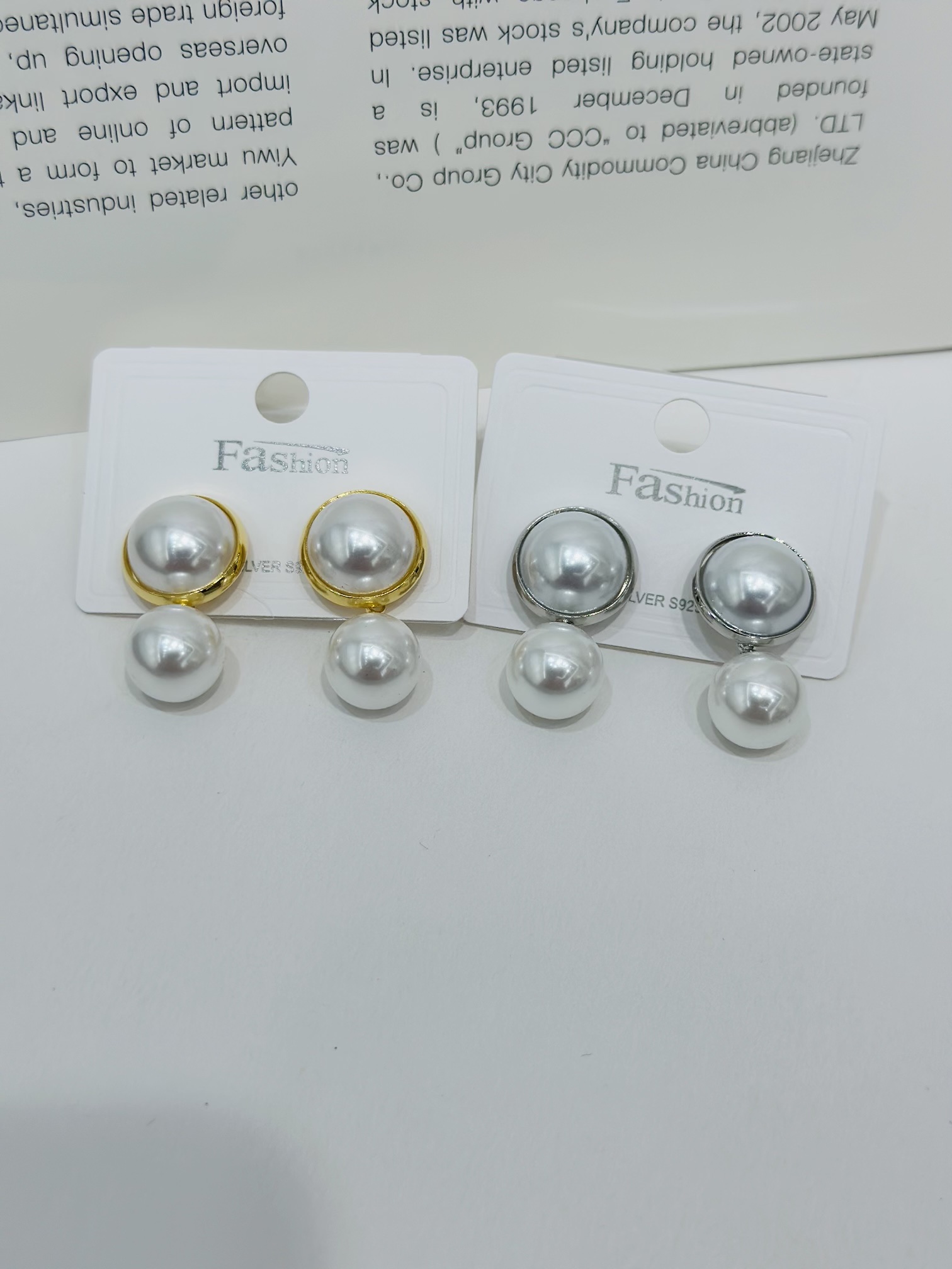 饰品耳饰耳钉珍珠耳环滴油款简约优雅气质百搭时尚潮流配饰女款耳钉详情图3