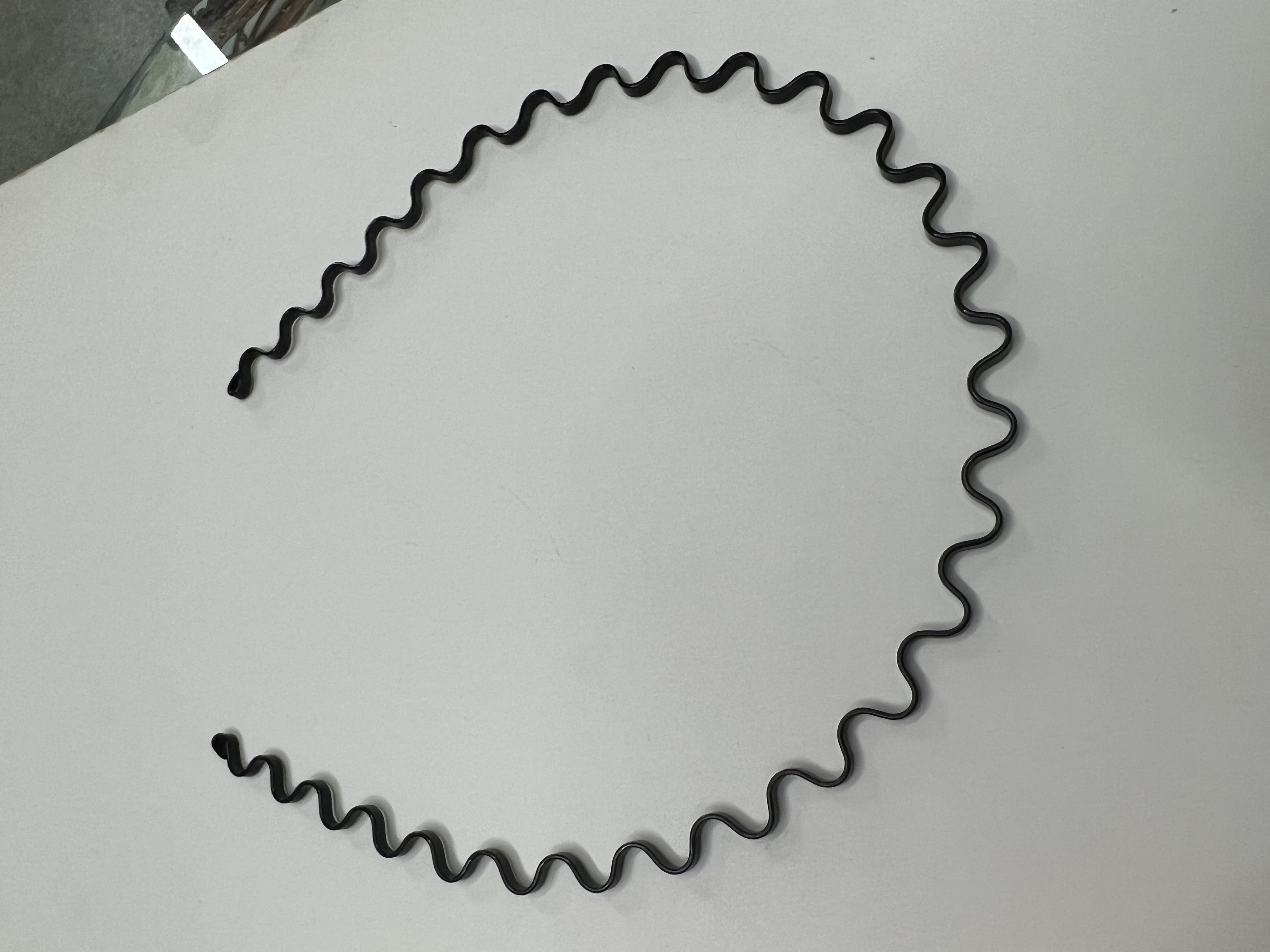 Wavy hair expansion hair clip, white K hair clip detail image 1