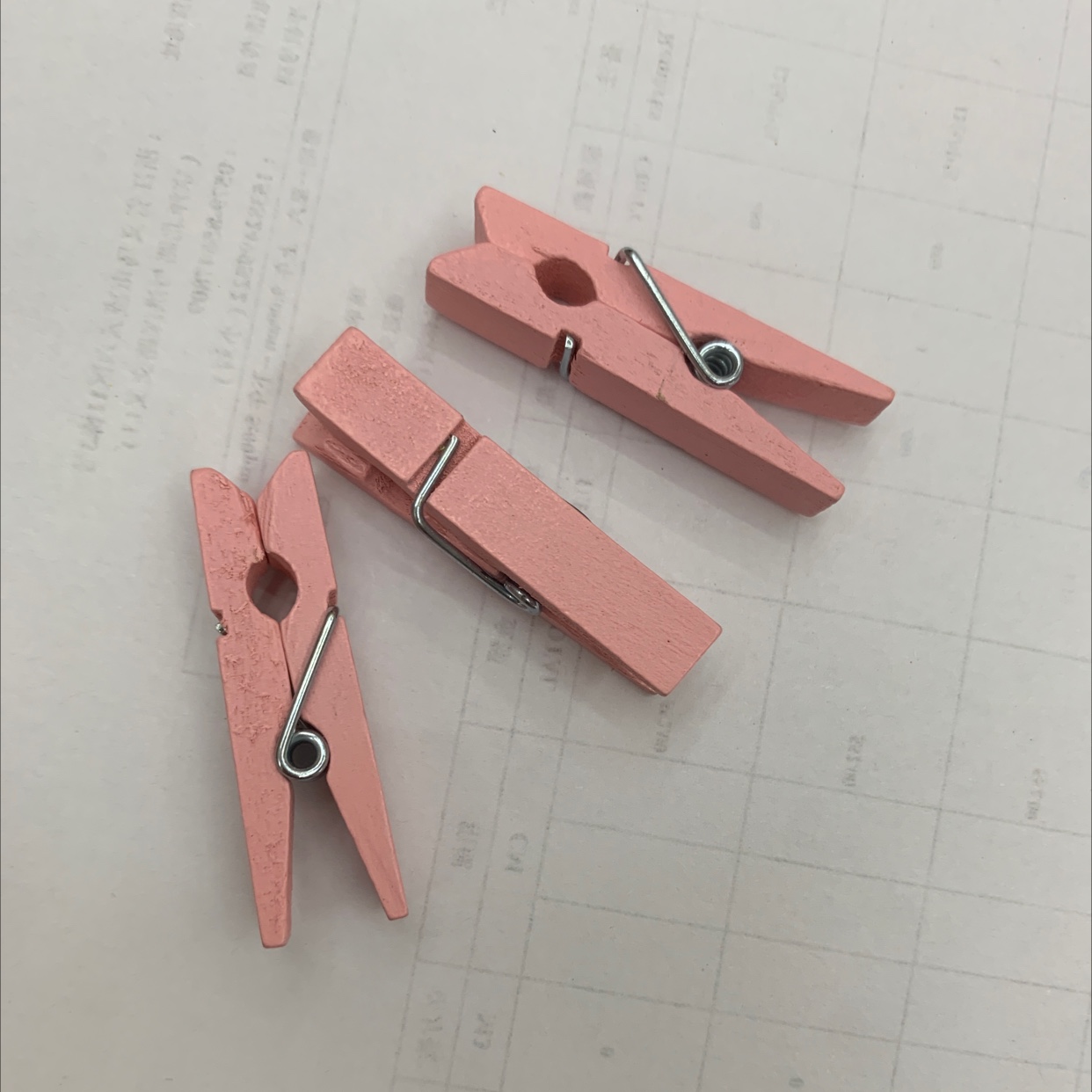 3.0迷你可爱彩色小木夹子-粉色1产品图