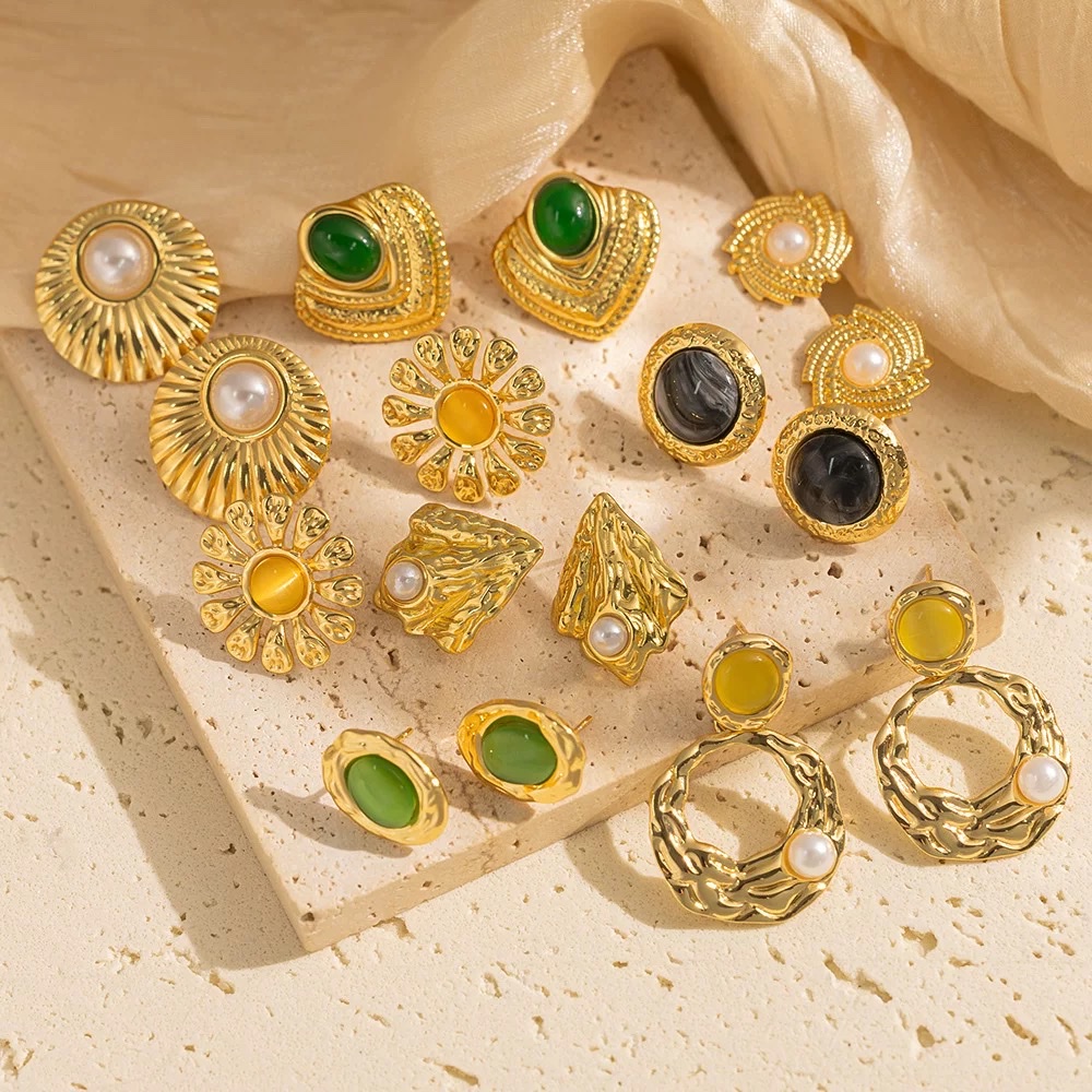 饰品耳饰耳钉珍珠耳环滴油时尚简约气质百搭女款配饰品礼物产品图