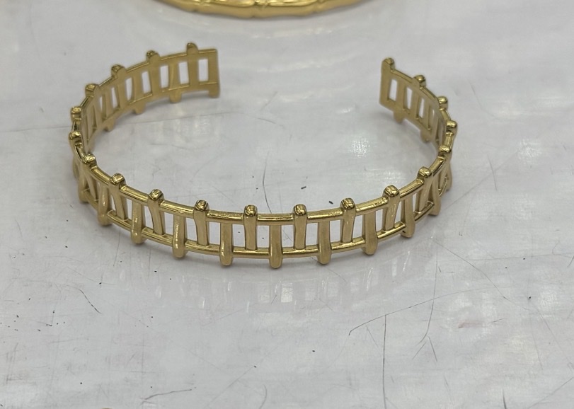 海纹石祖母绿绿松石串珠水晶手串大卡跨境衣服饰品时尚潮流自然风格