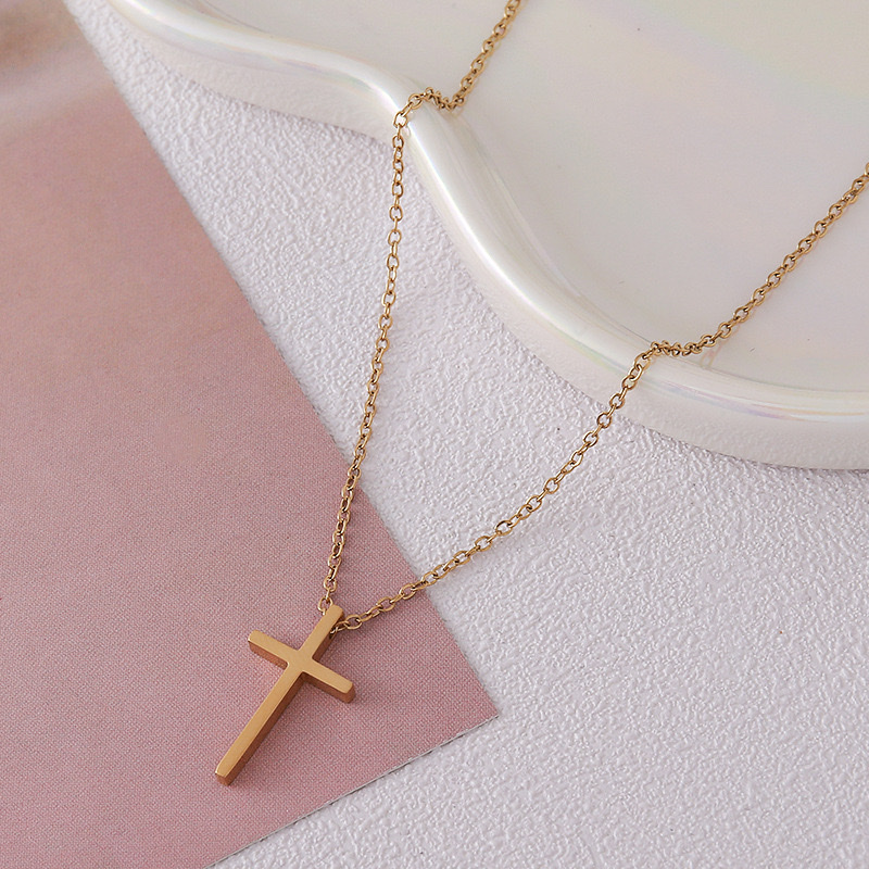 不锈钢项链18k金饰品时尚简约百搭女款首饰品礼物详情图2