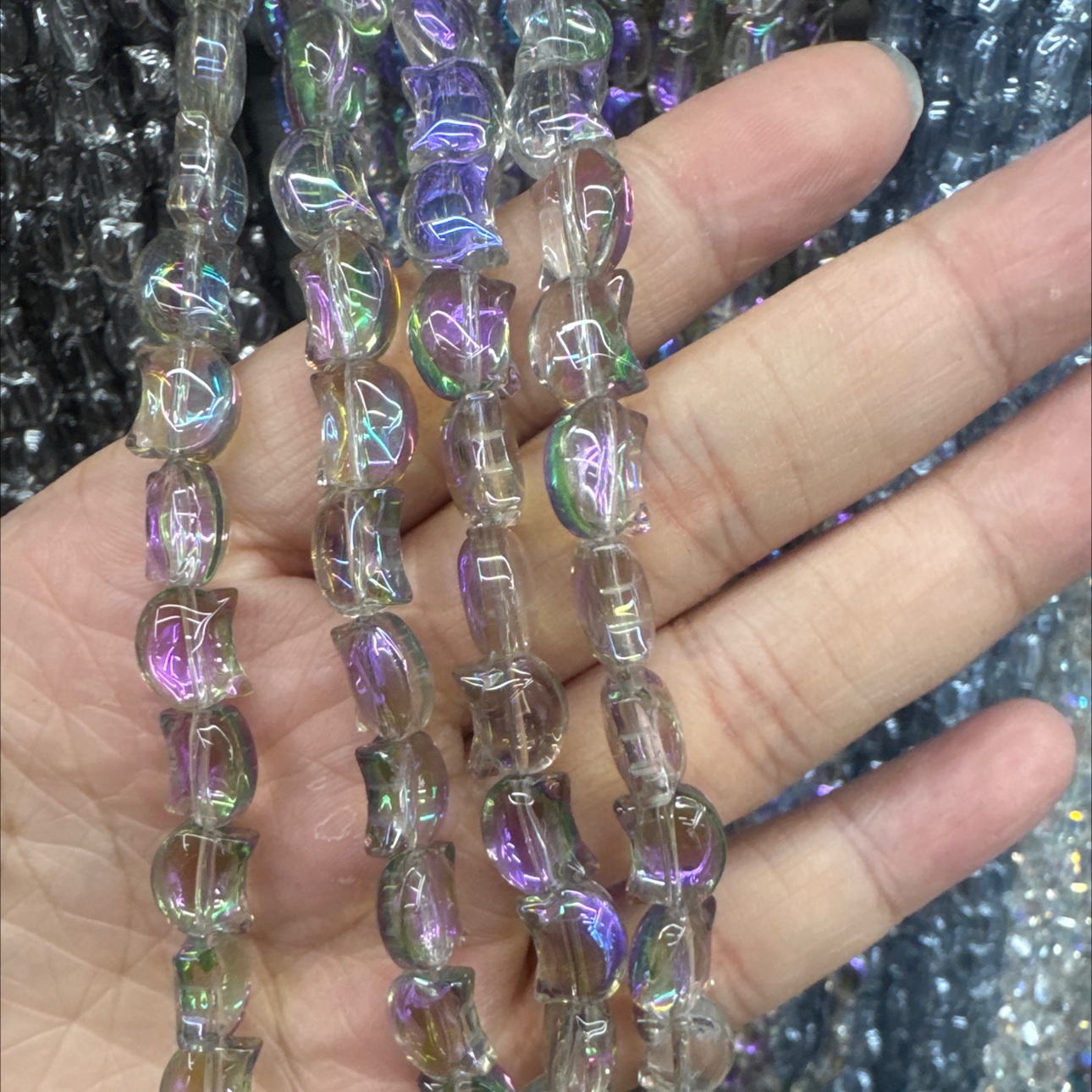 8mm猫猫头diy饰品配件琉璃珠琉璃珠串饰品配件产品图