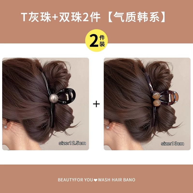 The 2025 new high-end and versatile heart-shaped hair clip, a stylish clip at the back of the head, a shark hair accessory, and a hair clamp headwear detail image 2