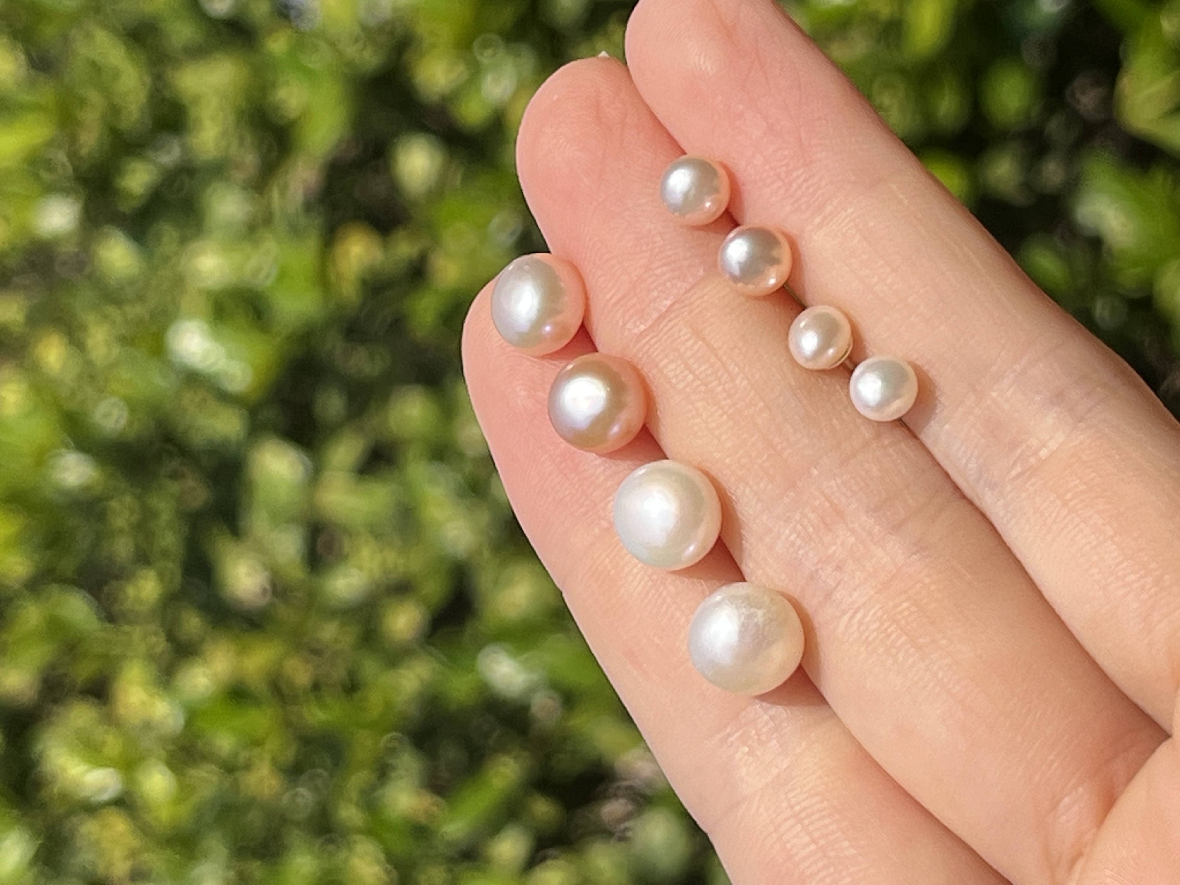 Yunyi Shijia Freshwater Pearl Stud Set, colorful natural pearls, white combination accessories, earrings, pearl earrings detail image 10
