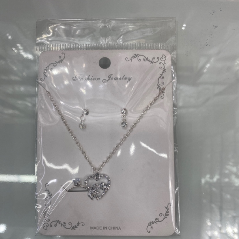 中古水晶水钻套链首饰时尚跨境衣服配饰简约百搭镶嵌精致首饰品