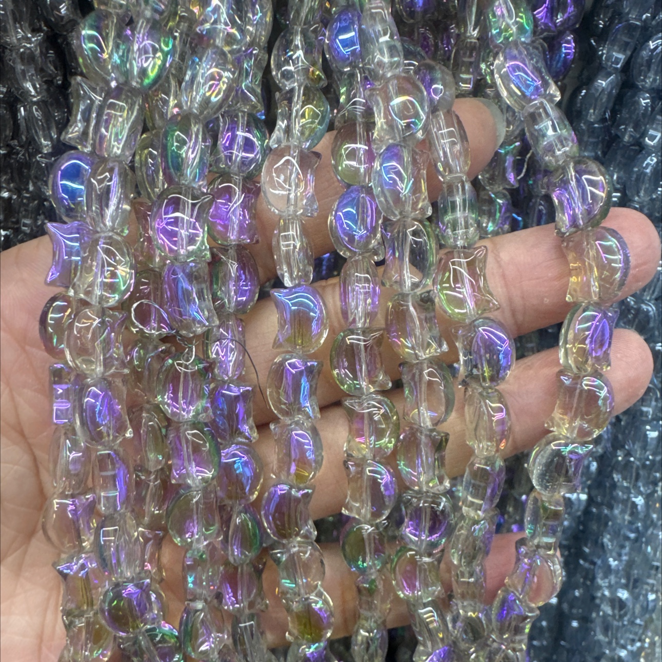 8mm猫猫头diy饰品配件琉璃珠琉璃珠串饰品配件