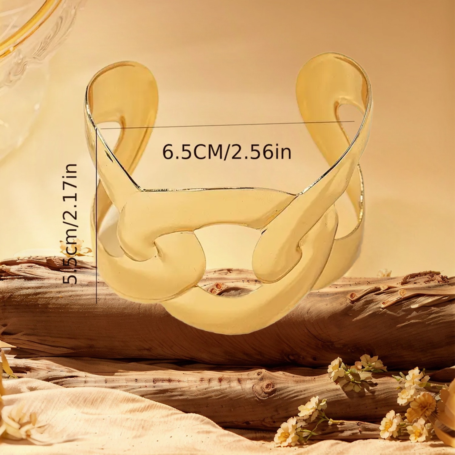 Cross-border European and American simple, fashionable, light luxury, versatile letter chanel-style, retro and high-end open bracelet Application Scenario