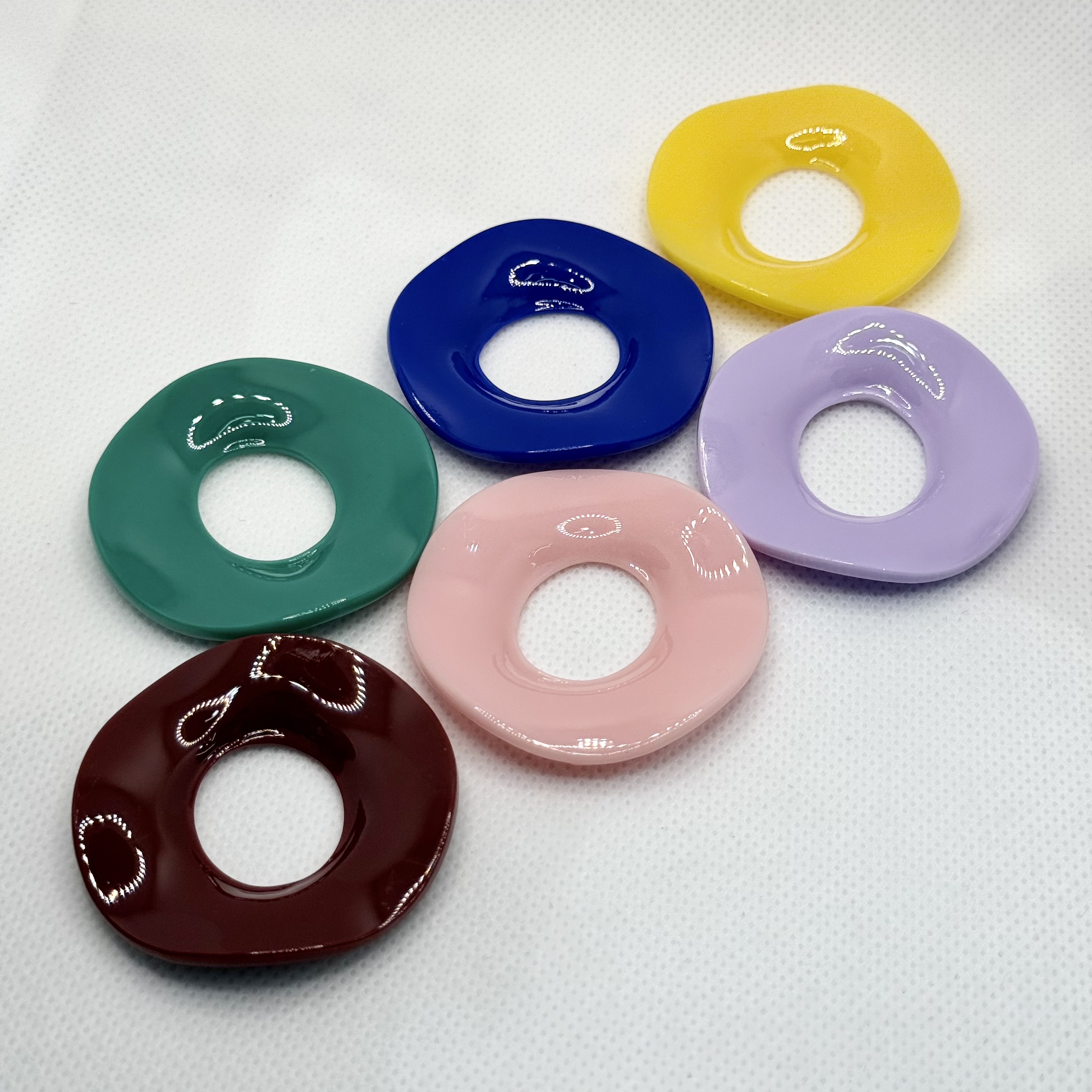 Irregular circular acrylic sheet accessories for earrings