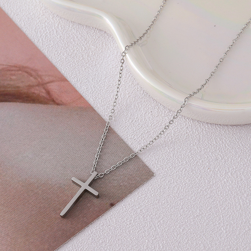 不锈钢项链18k金饰品时尚简约百搭女款首饰品礼物细节图