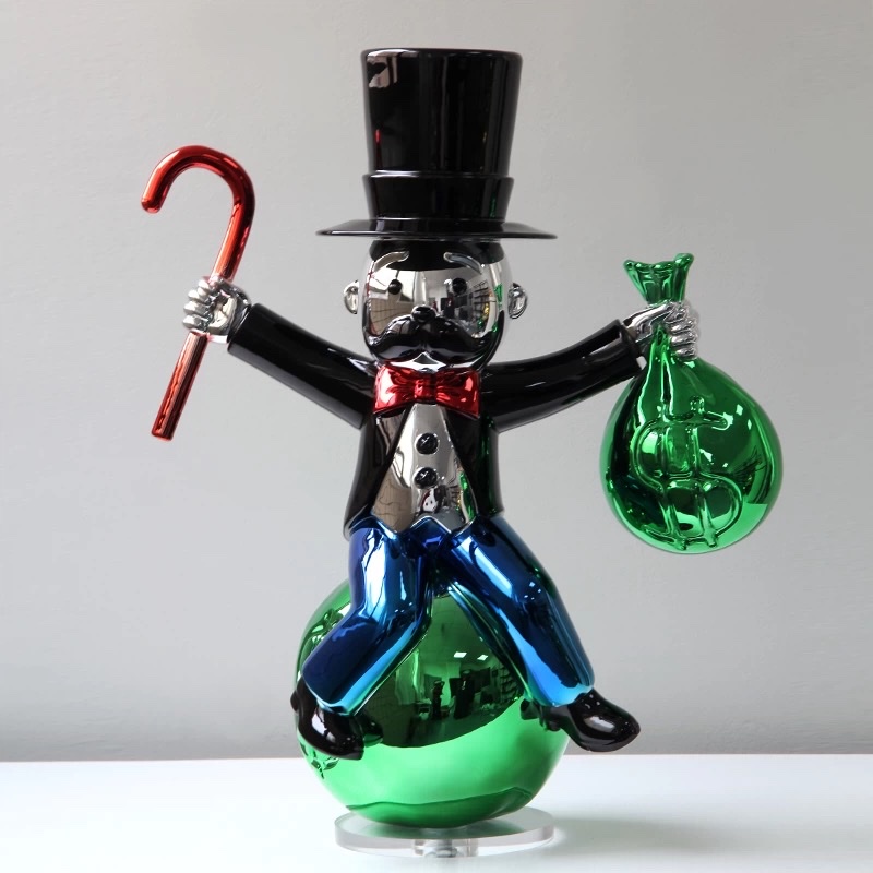 Customized creative electroplated magician decorative ornaments, home resin dolls, festival gifts, resin handicrafts