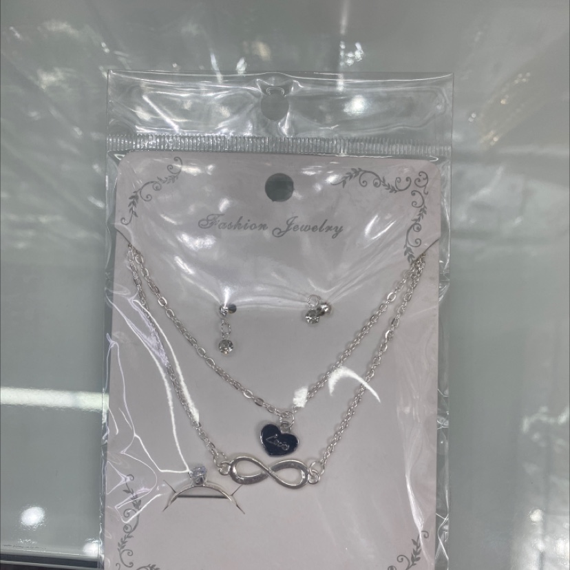 Double-chain figure-Eight Shape with oil drop heart set