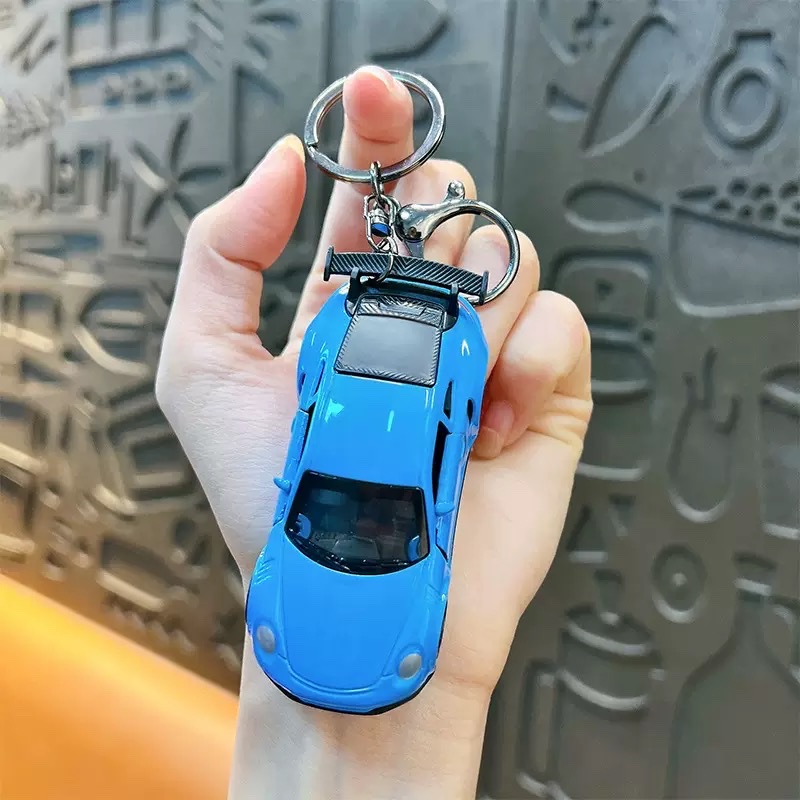 Creative Huili mini sports car keychain pendant, cartoon schoolbag, car hanging decoration, key chain, creative gift wholesale, keychain, keychain accessories detail image 8