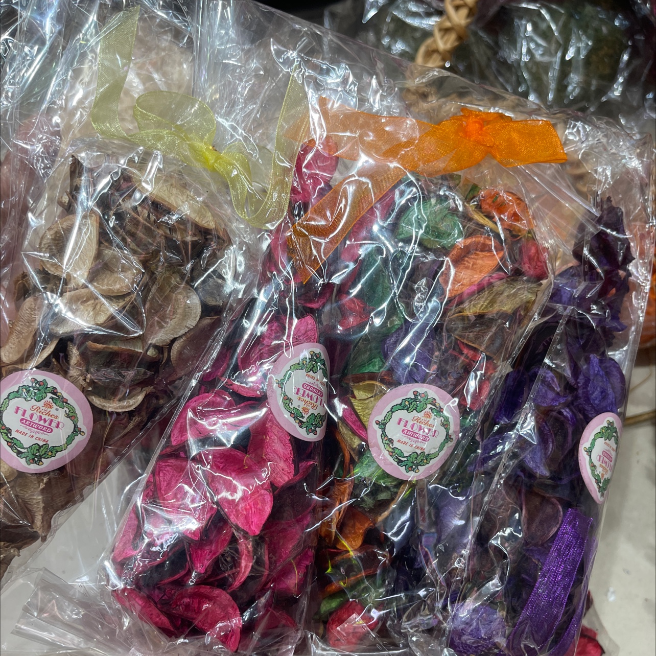 香薰棉花壳 家装饰品摆件 棉花壳 太阳花干花 香包产品图