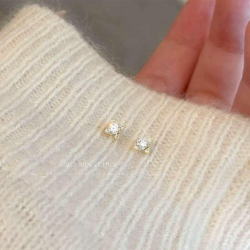 25年新款星星治愈系极简高级设计感纯银耳钉小众生日礼物饰品耳饰耳钉珍珠耳环详情图3