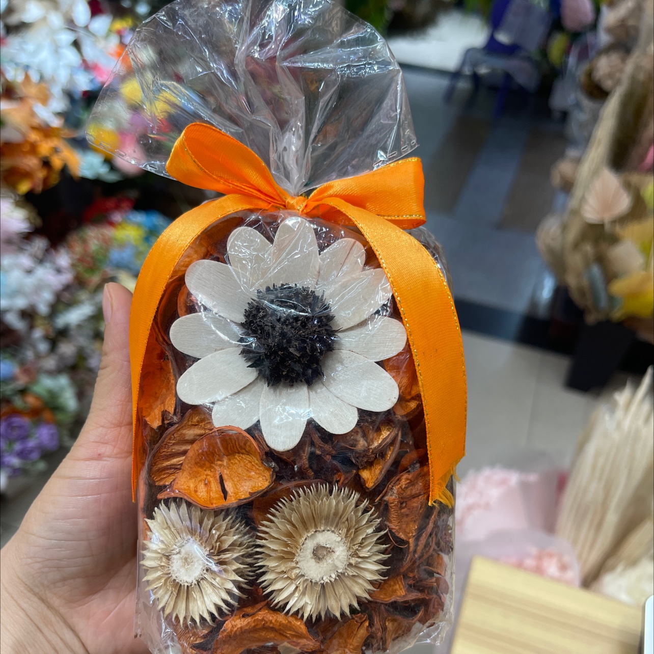 香薰棉花壳 家装饰品摆件 棉花壳 太阳花干花 香包