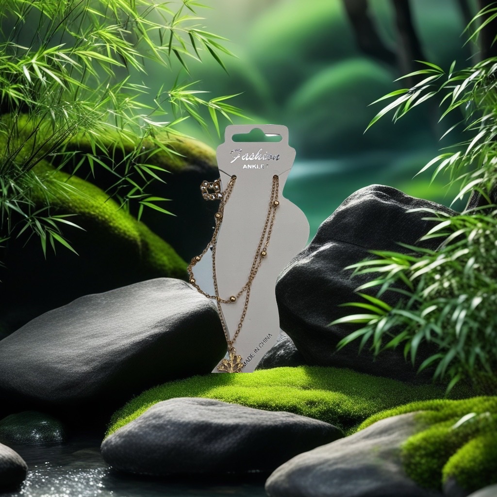 尼泊尔红朱砂18k金饰品米珠2025款时尚脚链女款潮流首饰脚饰详情图3