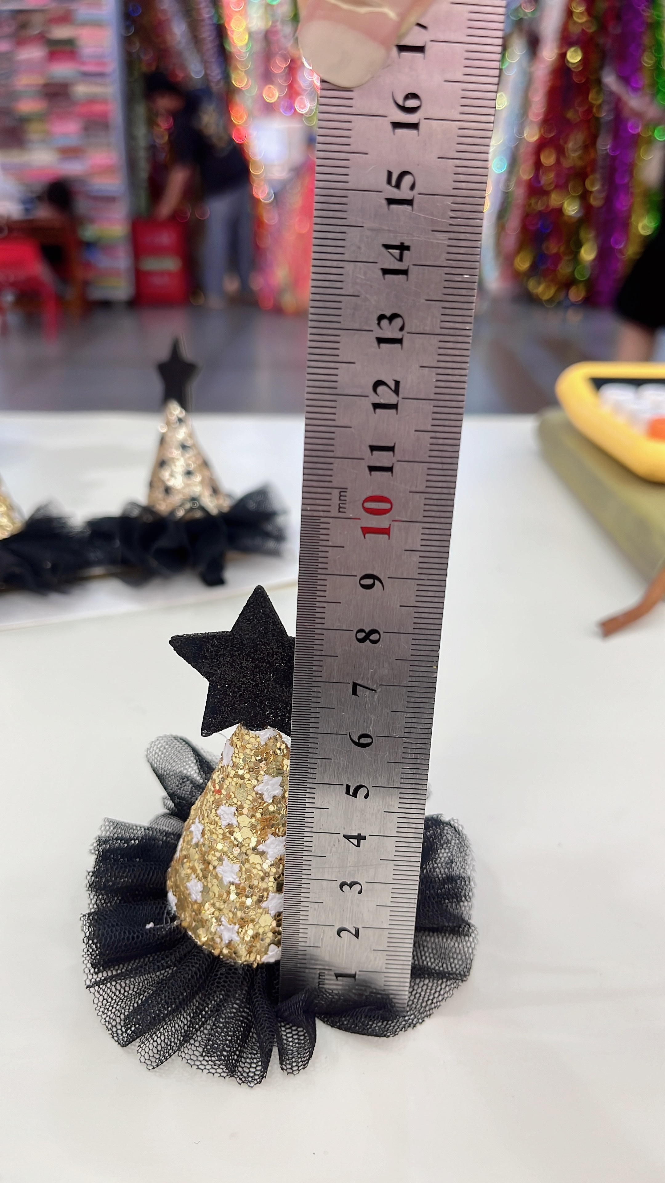 Cross-border new products: Halloween star gauze dress, hair clip, Ghost Festival, Funny party and gathering costume, hair accessory, headwear, hair clip detail image 6