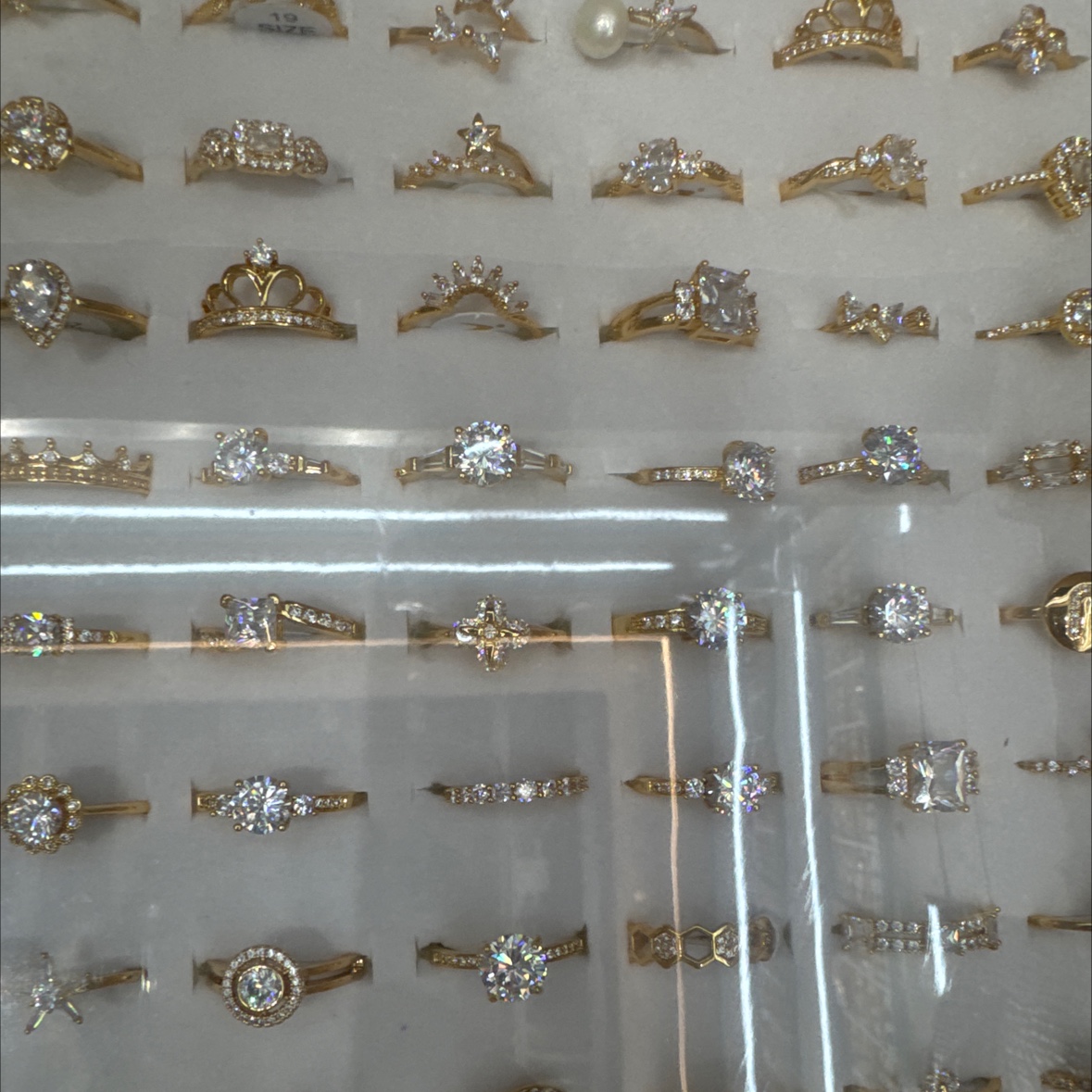 混款主石戒指 铜戒指 小戒指