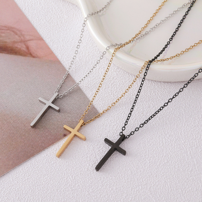 不锈钢项链18k金饰品时尚简约百搭女款首饰品礼物