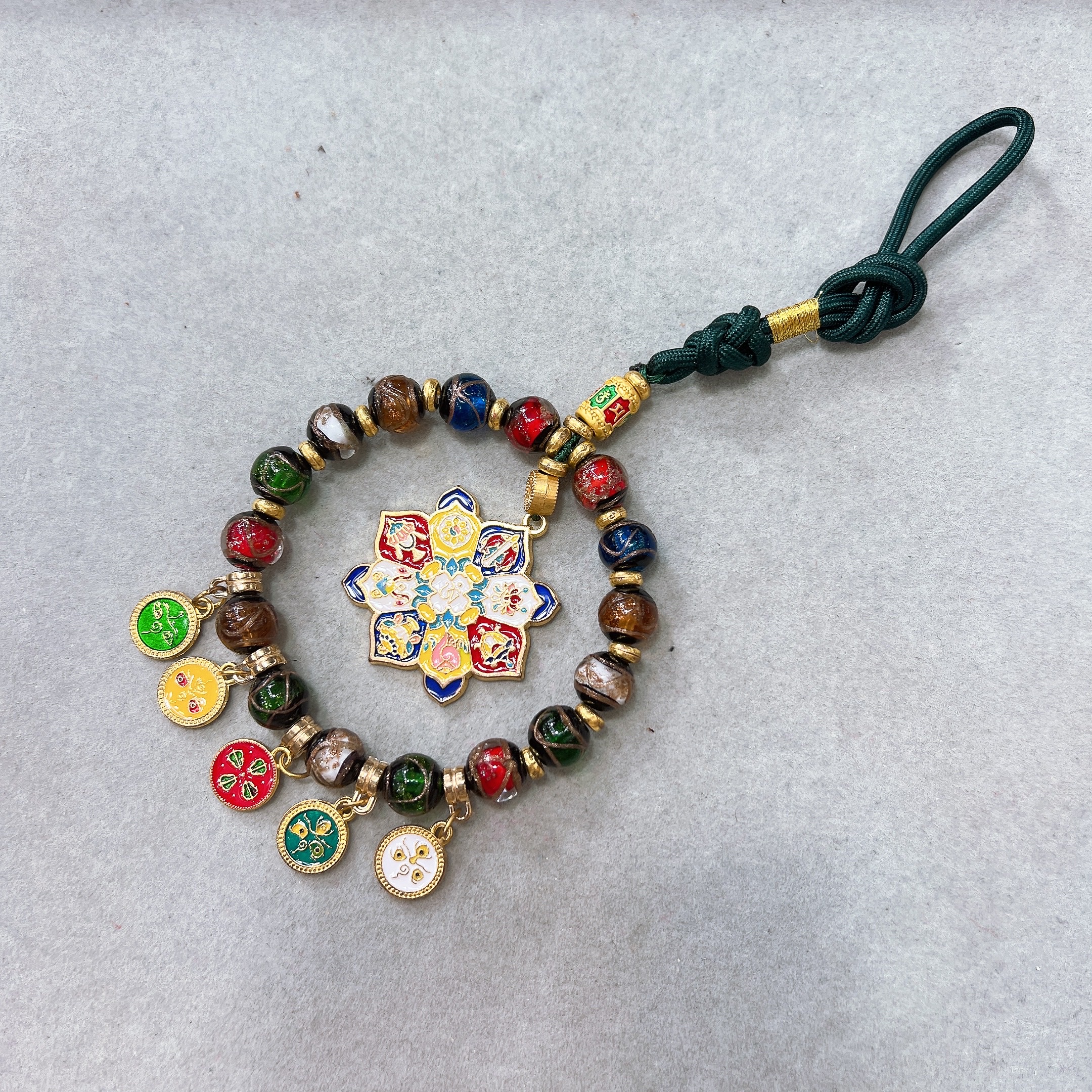 新品五路财神八宝吉祥香灰琉璃多宝汽车挂件车内饰品吊坠高档礼品新品五路财神八宝吉祥香灰琉璃多宝汽车挂件车内饰品吊坠高档礼品