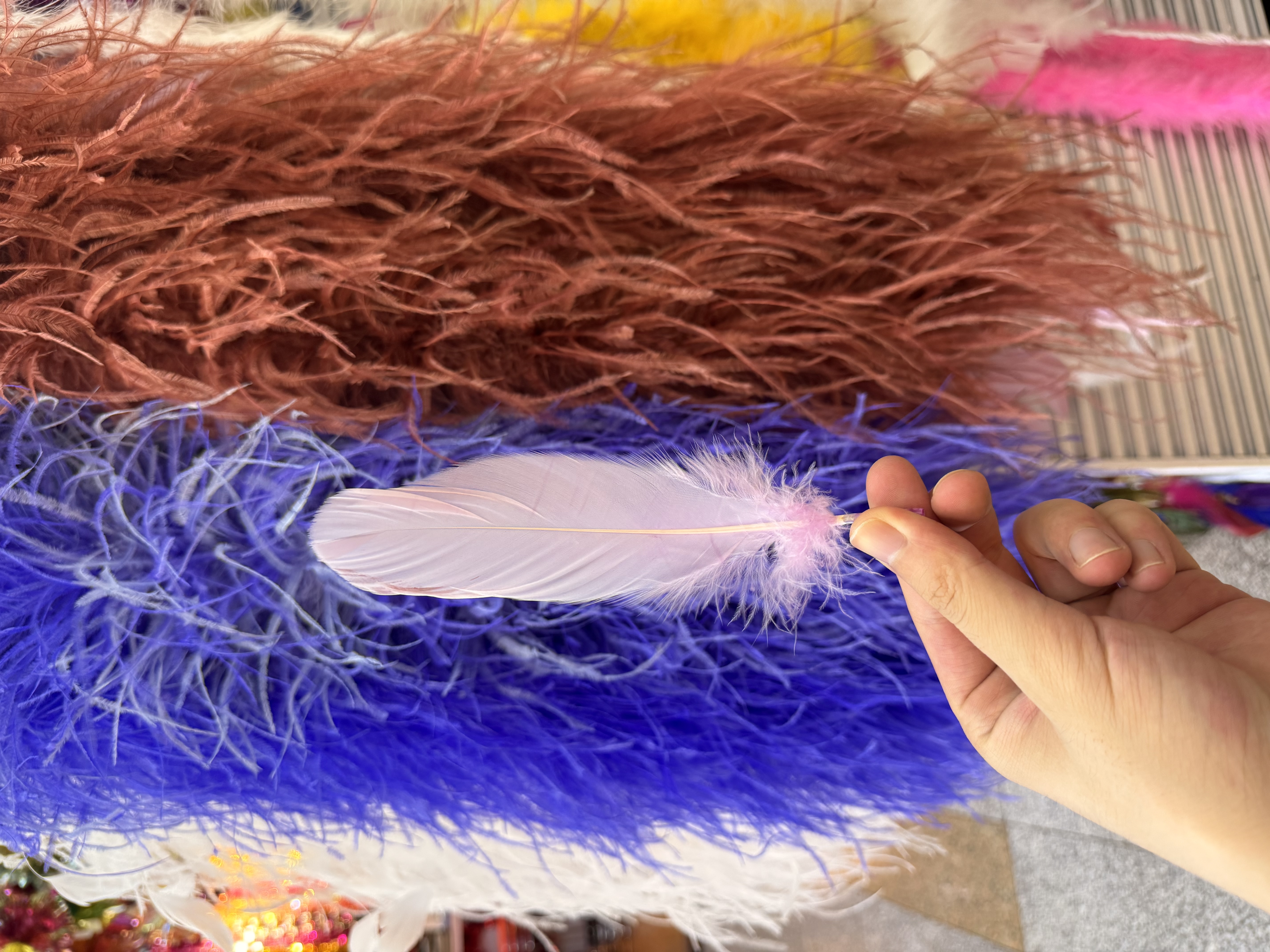 天然鹅毛大飘羽毛diy手工饰品羽毛配件12-18cm多尺寸产品图