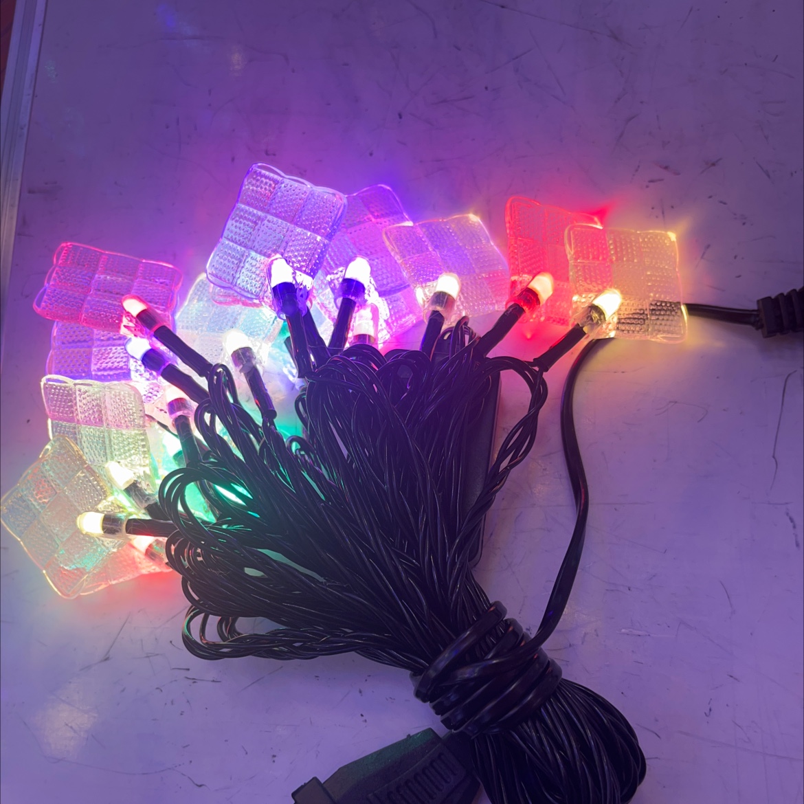 20头4米马来包彩色花灯带尾插装饰灯100套一件详情图3