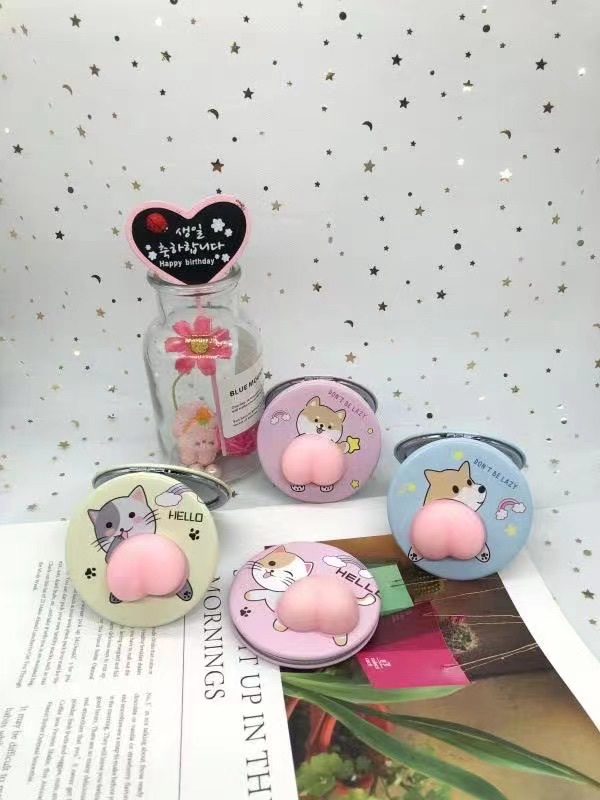 卡通可爱小镜子玻璃制品详情图3