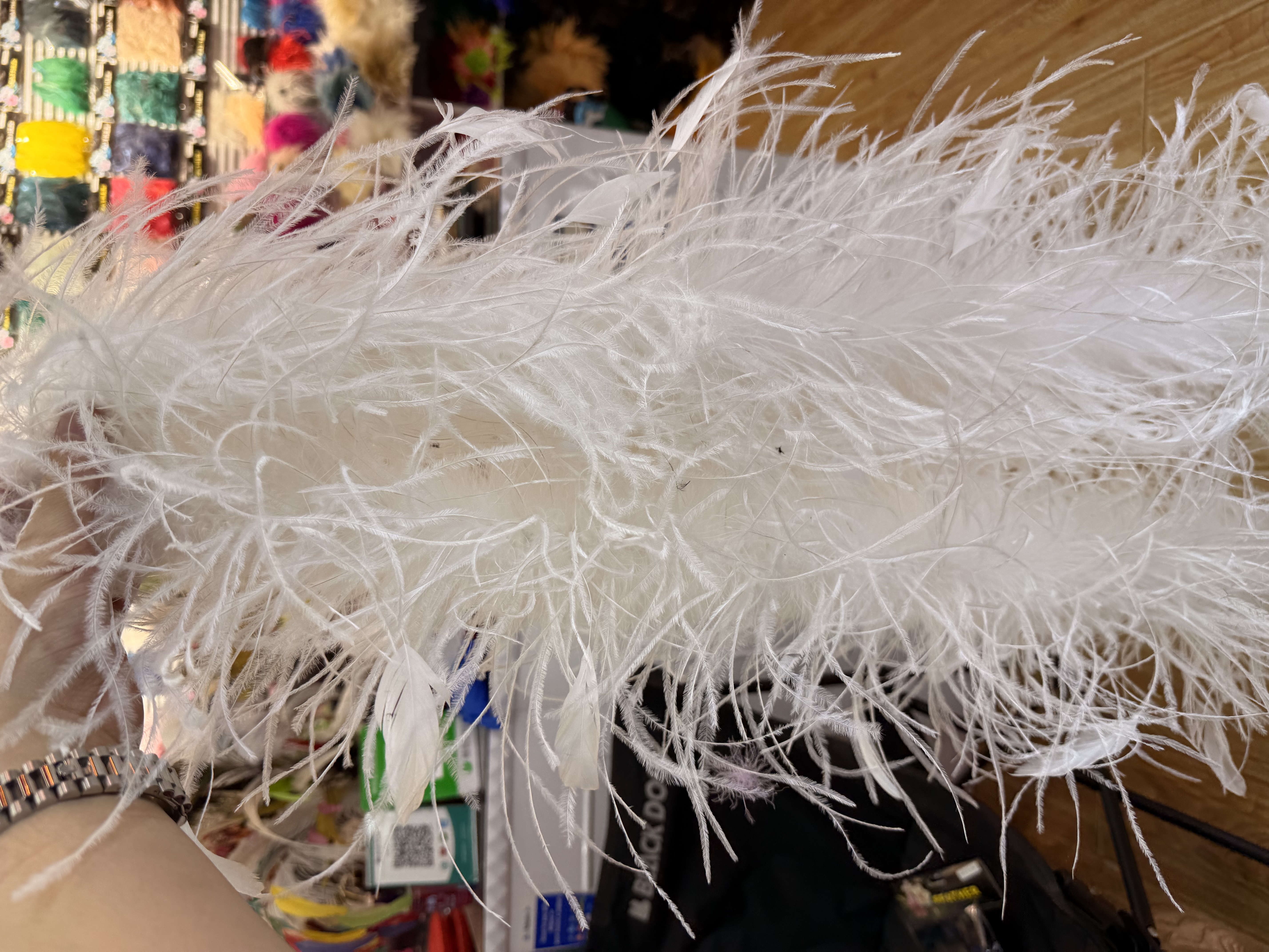 10-15cm天然鸵鸟加尾毛四层毛条羽毛diy手工饰品羽毛配件