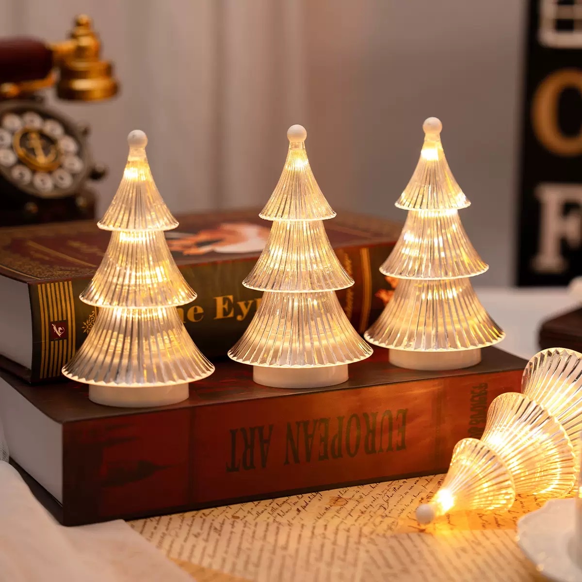 Douyin's hot-selling creative night lights, new birthday gifts, ambient lights for best friends, projection small table lamps, DIY simple decorative lights, mini table lamps, night lights, cute desktop bedside ambient lights, Linghua flowers details Picture