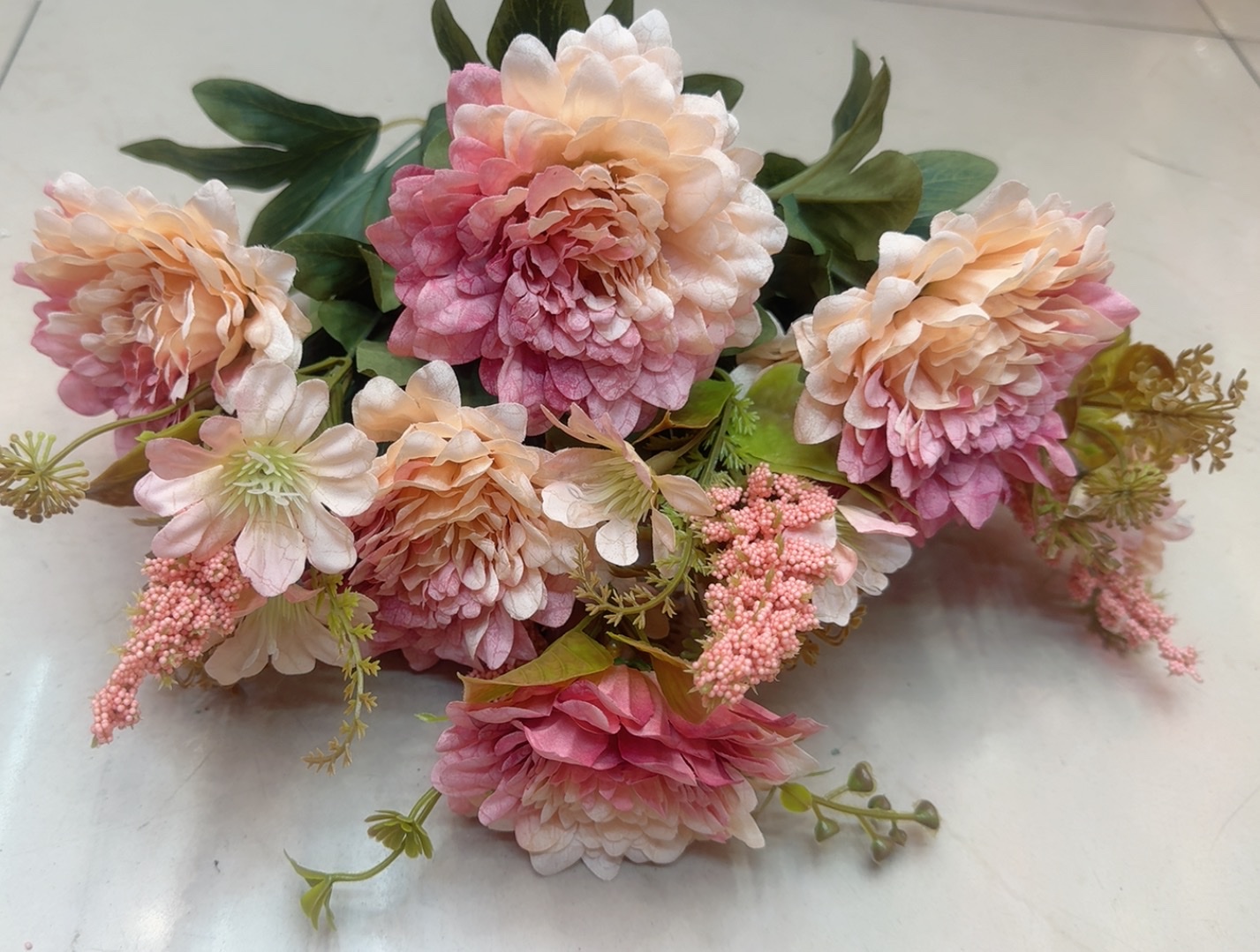 仿真花瓣干花摆设剑兰仿真花装饰家居客厅卧室植物摆件仿真花仿真花剑兰仿真花瓣干花摆设细节图