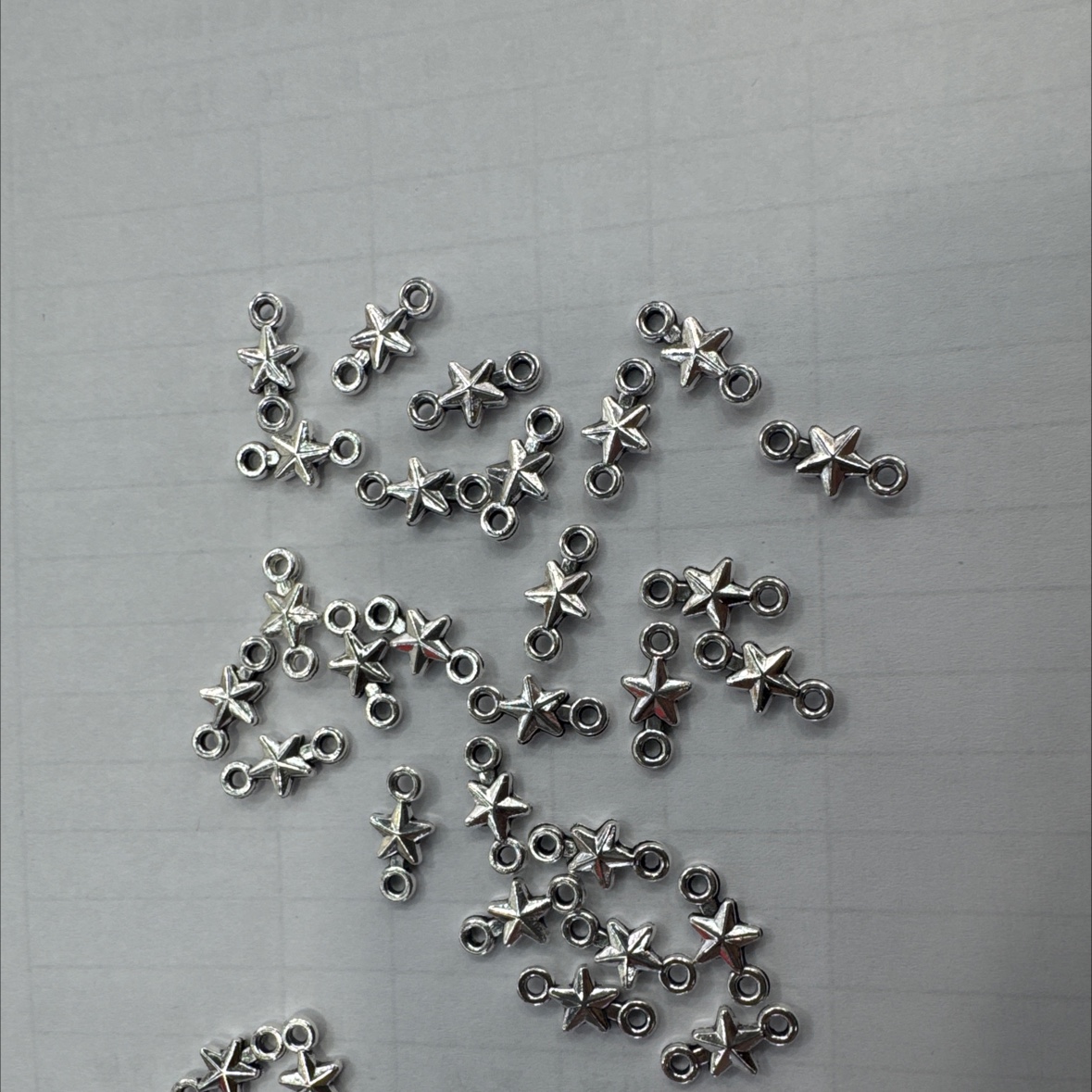 锌合金爆款配件五角星合金配件连接扣合金配件