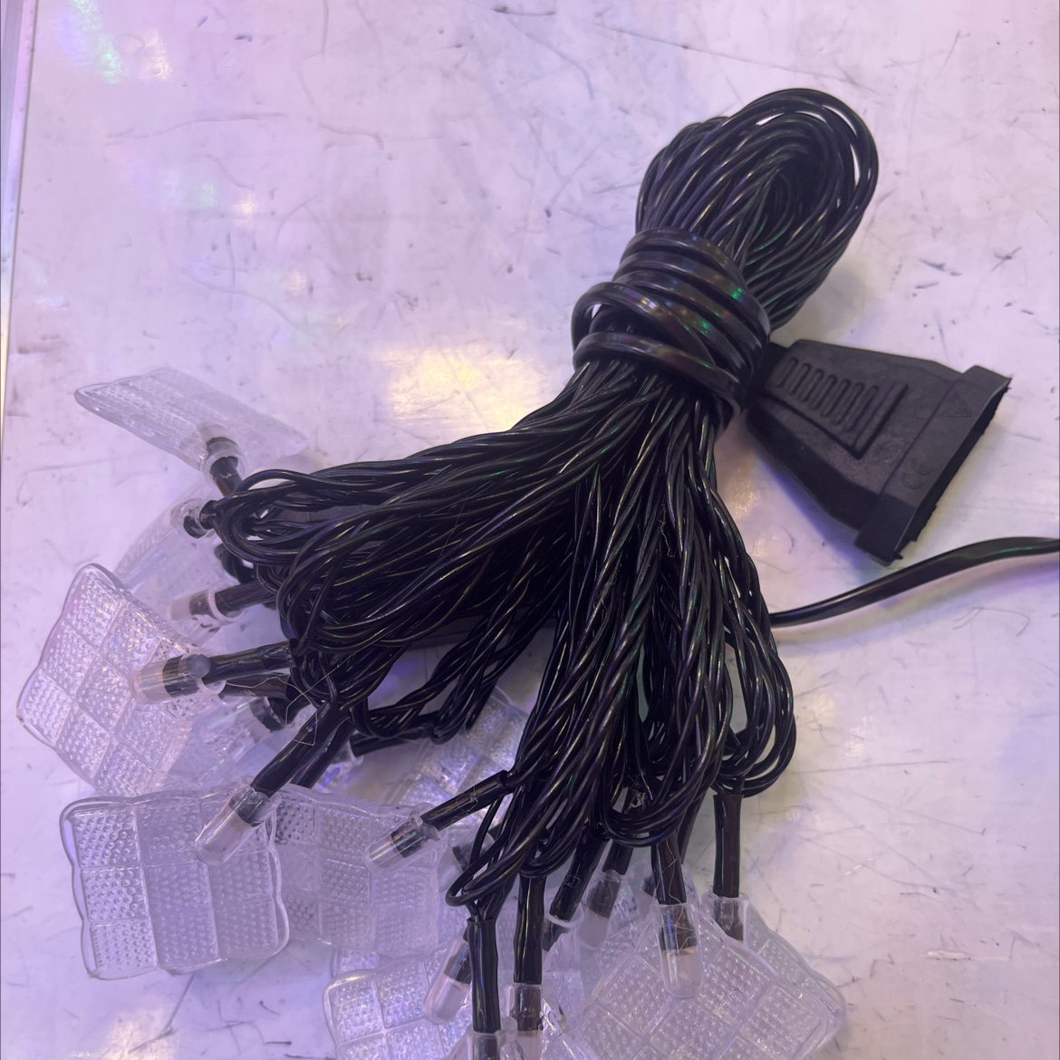 20头4米马来包彩色花灯带尾插装饰灯100套一件细节图