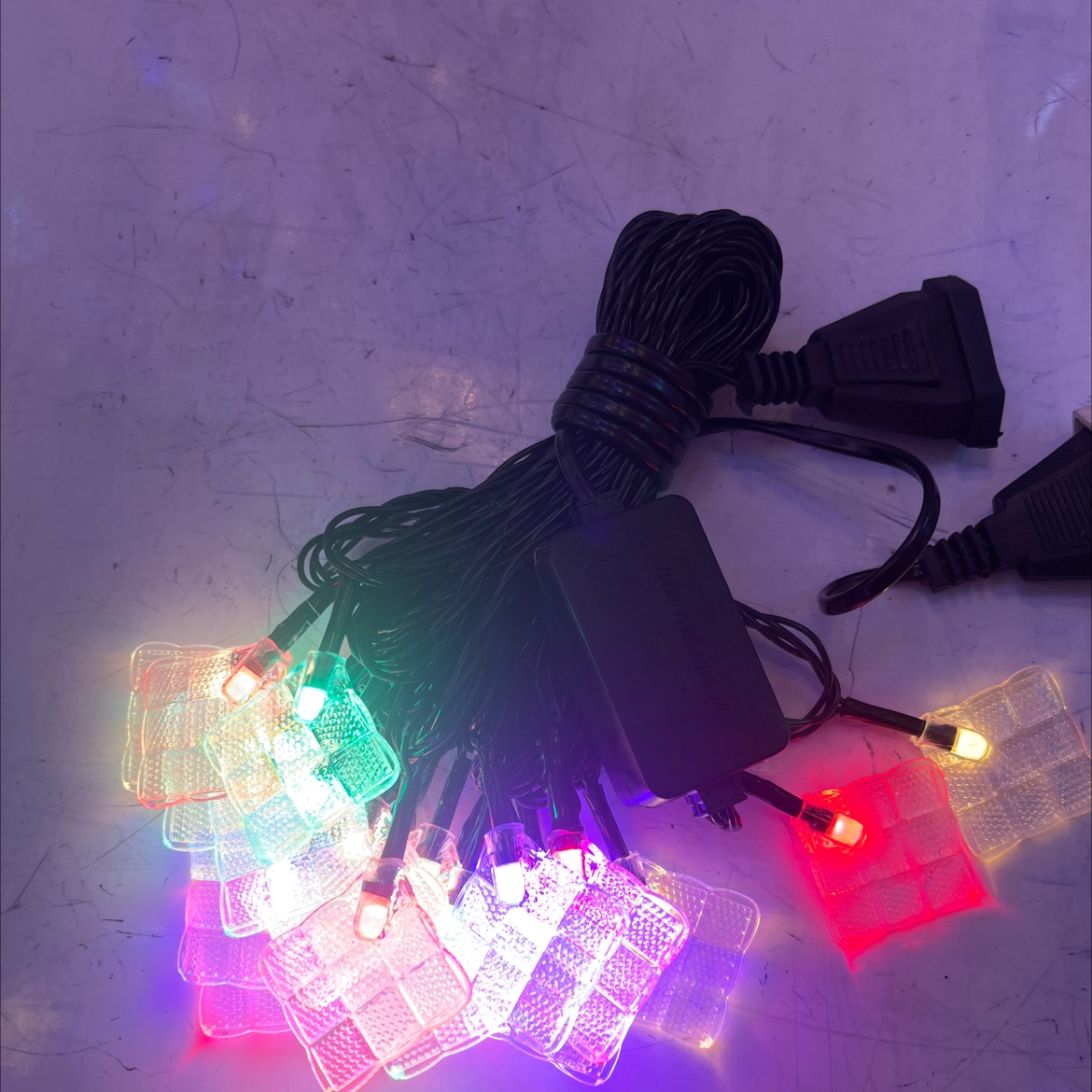 20头4米马来包彩色花灯带尾插装饰灯100套一件详情图4