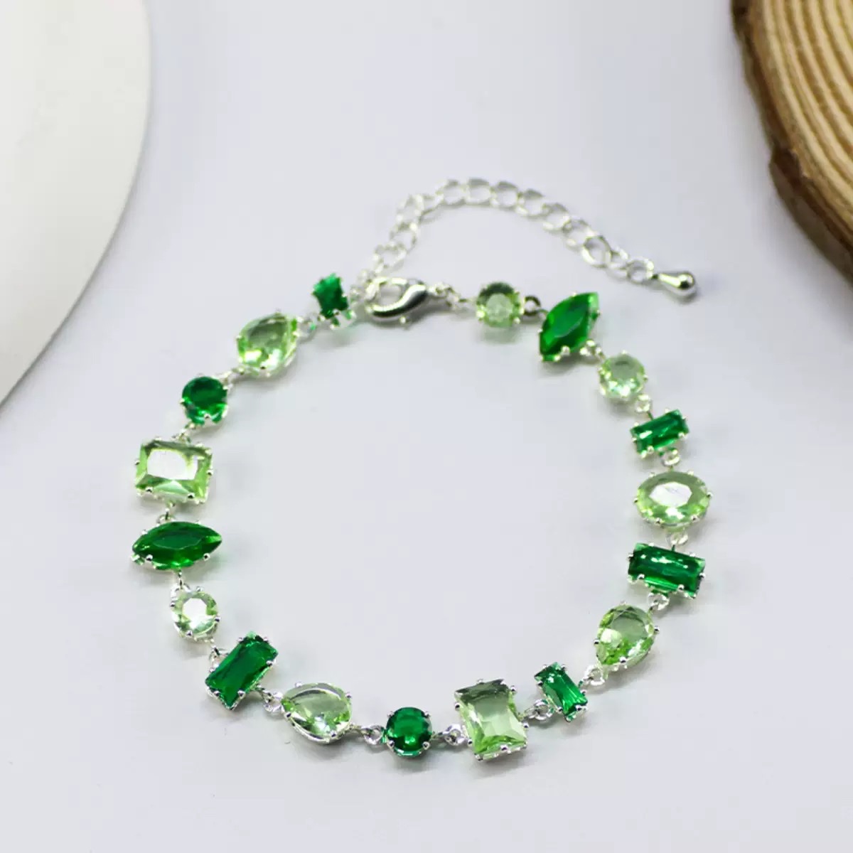 The new zircon bracelet with colorful chains can be freely matched with chains detail image 3