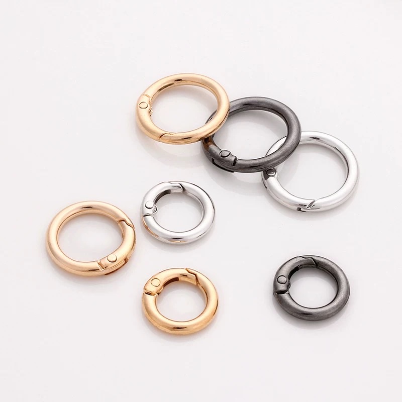 Zinc alloy keychains, keychains, spring buckles, diy open rings, circular rings, activity keychains, women's bags, car hook buckles, diy butterfly plates, silver jewelry, bows detail image 3