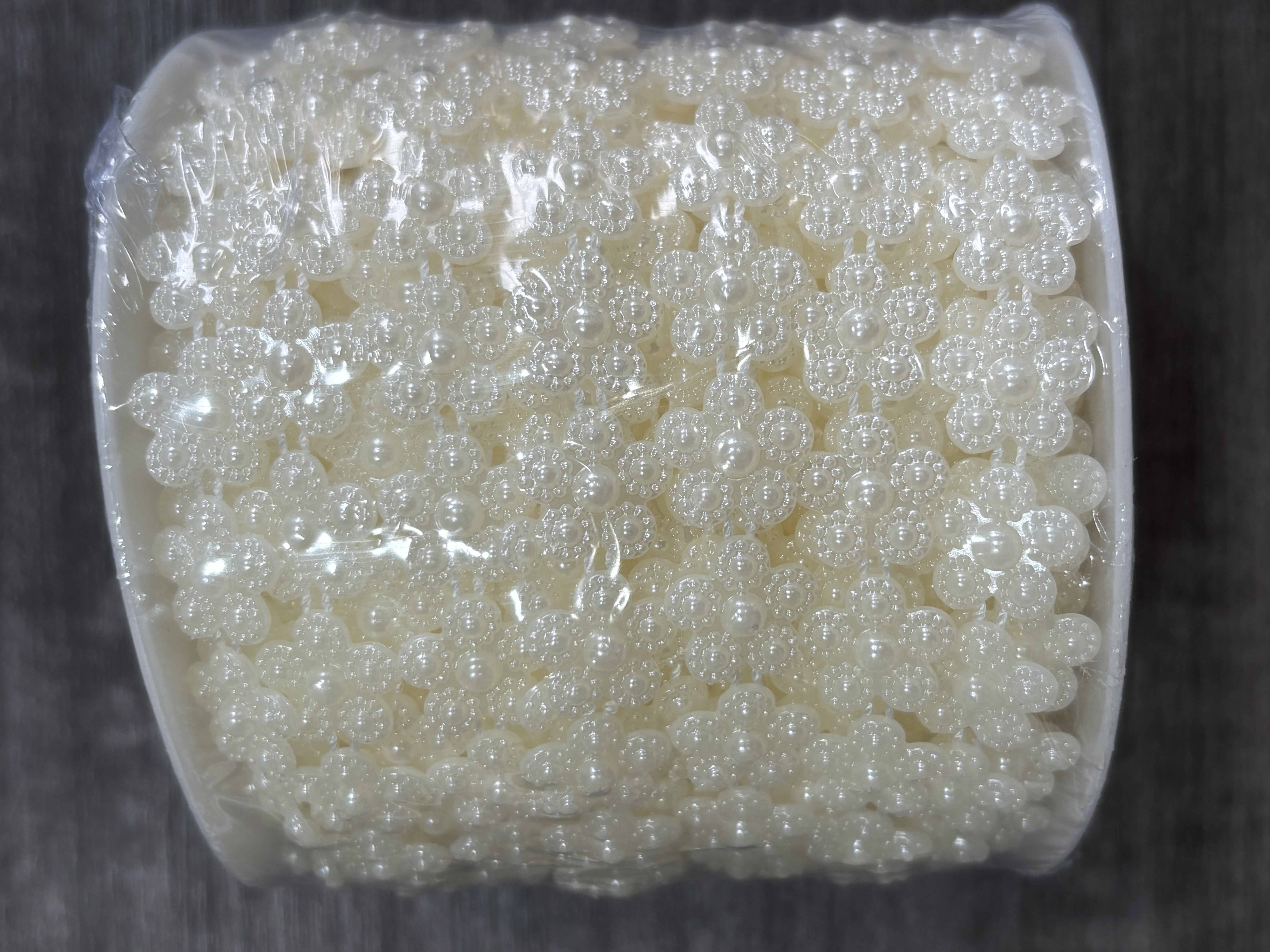 五瓣花小梅花珍珠手工diy花艺花边装饰珠链饰品配件产品图