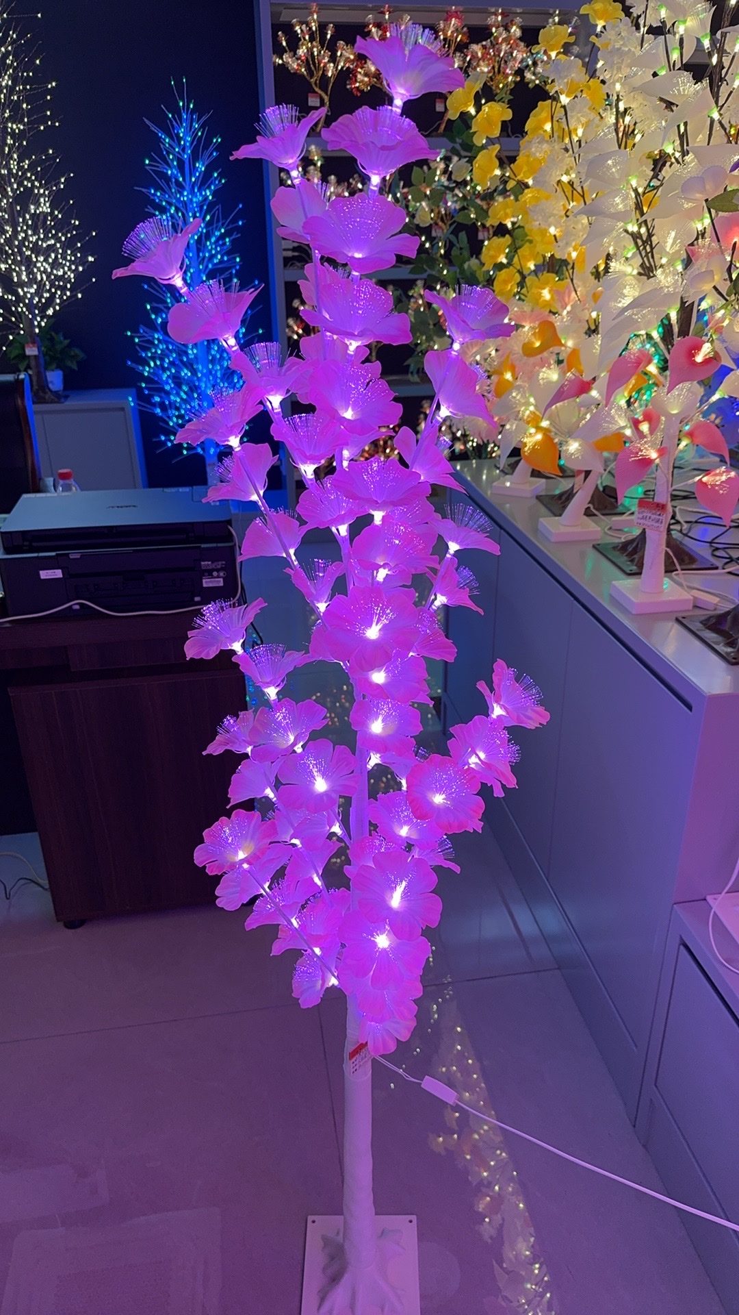 Big tree lamps, 3D printed maneki Neko, religious handicrafts, willow weaving, plastic, gilded decorative items, creative ornaments, home and office decorations for foreign trade export detail image 16