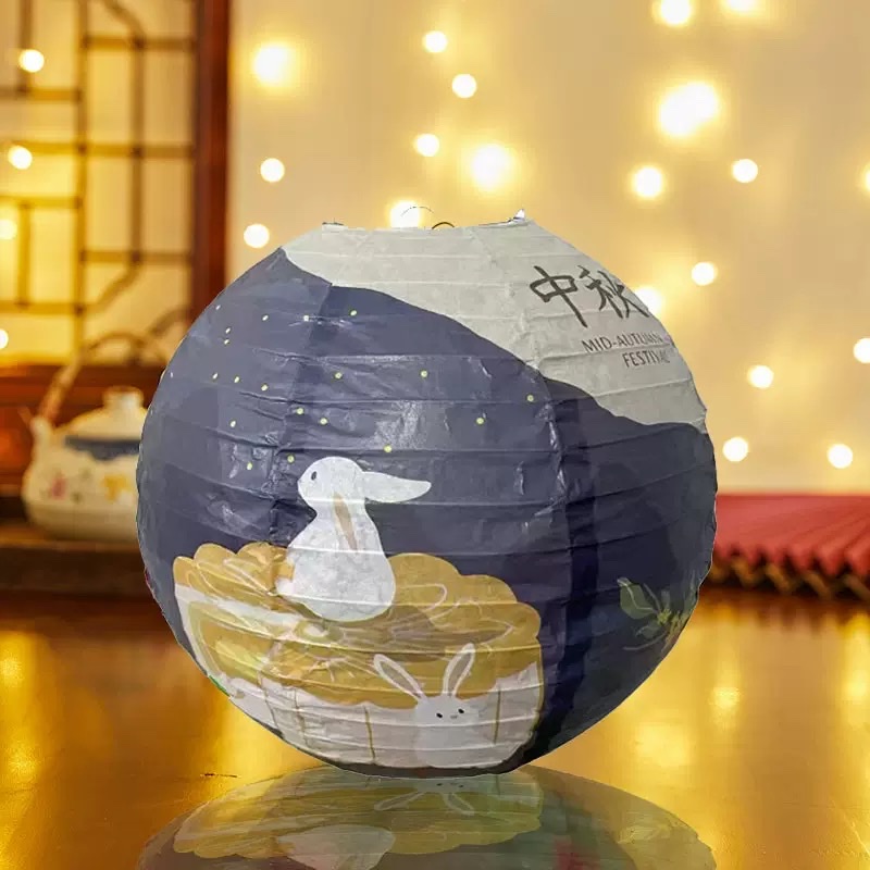New Mid-Autumn Festival lanterns with traditional Chinese style decoration, festive atmosphere, Chinese-style hanging ornaments, children's hand-held props, and ancient Chinese style Item Picture