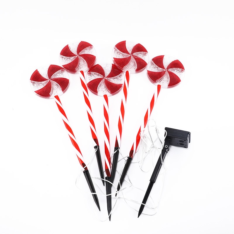 跨境节日圣诞树地插灯圣诞节棒棒糖果地插灯庭院布置装饰拐杖灯串跨境爆品详情图3