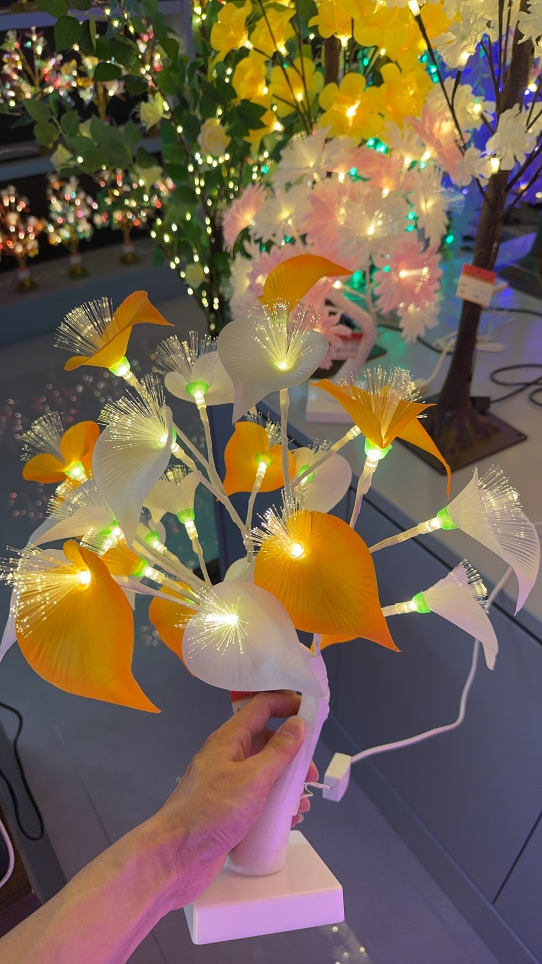 珍珠树灯3D打印玩具宗教工艺品招财猫柳编塑料镀金工艺品创意摆件收藏品详情图19