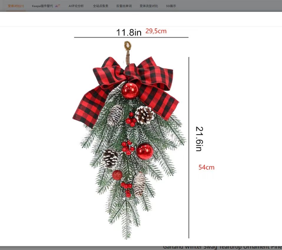 Christmas wreath decorations, festival decorations, Christmas gift ornaments, Christmas supplies sets details Picture