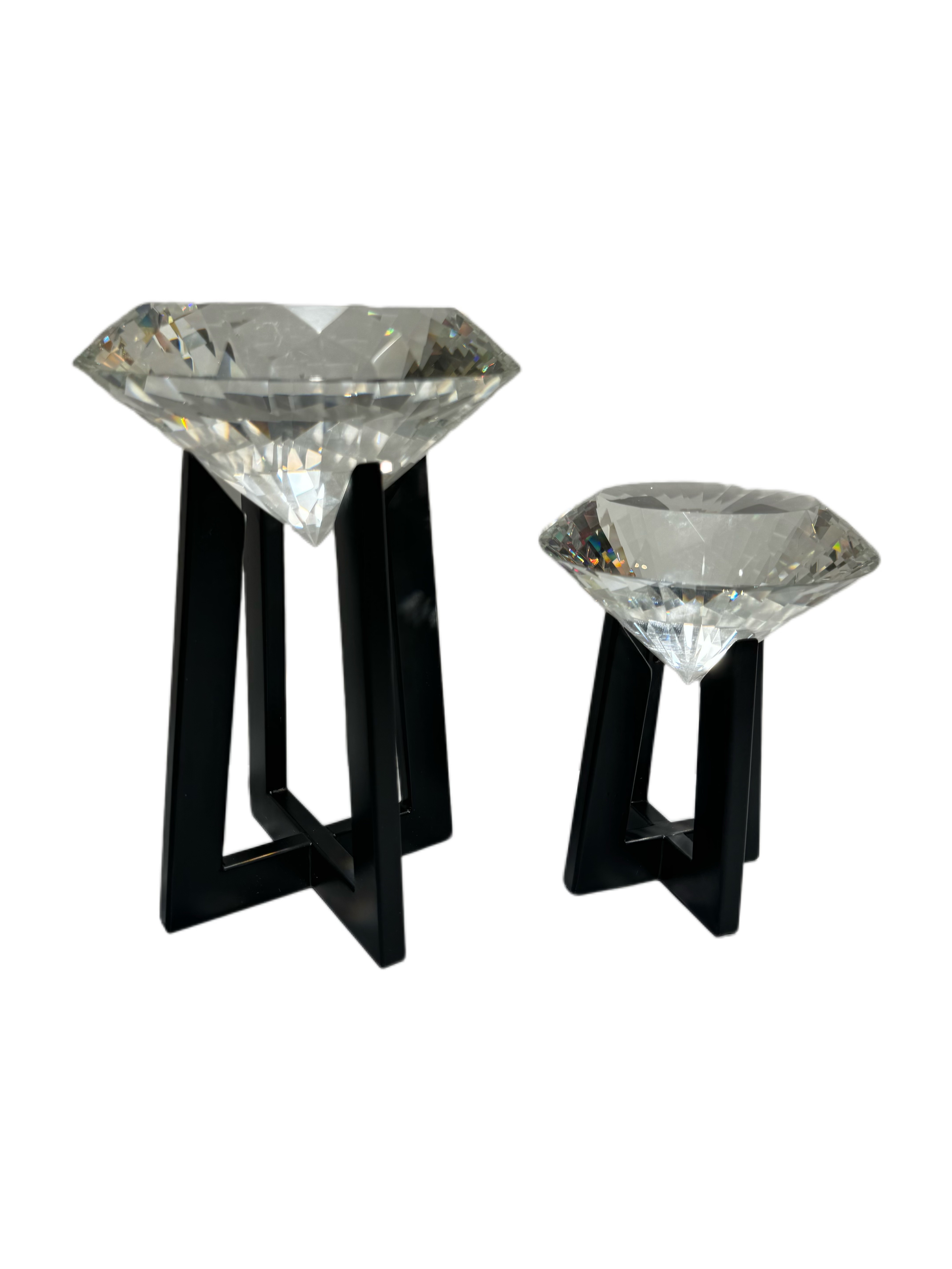 Large diamond crystal multi-faceted home and office decoration sample room sales office design crystal decoration living room creative decoration Specification image